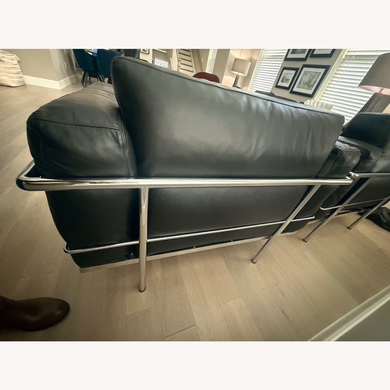 Gordon International Black Leather Armchair - image-5