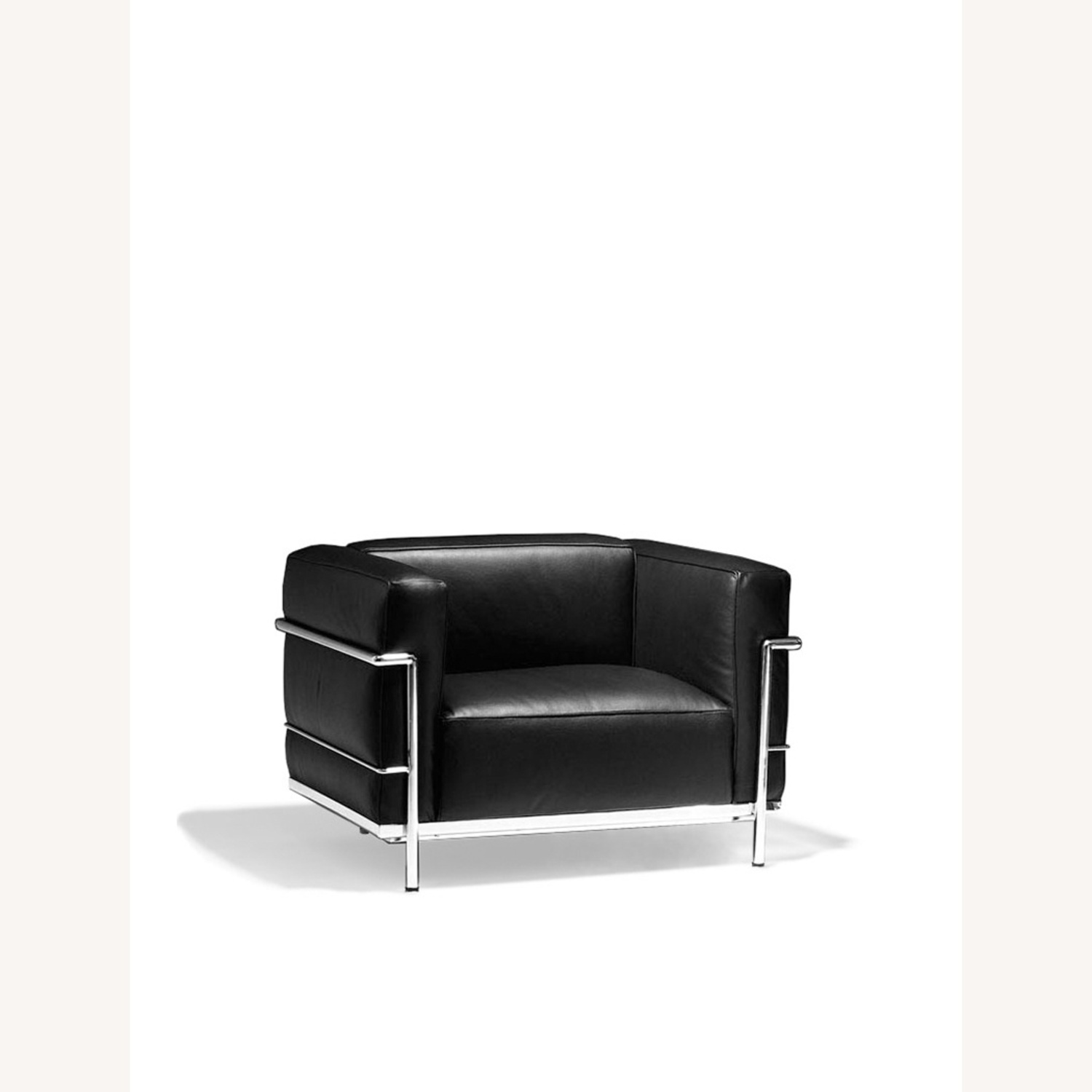 Gordon International Black Leather Armchair - image-0
