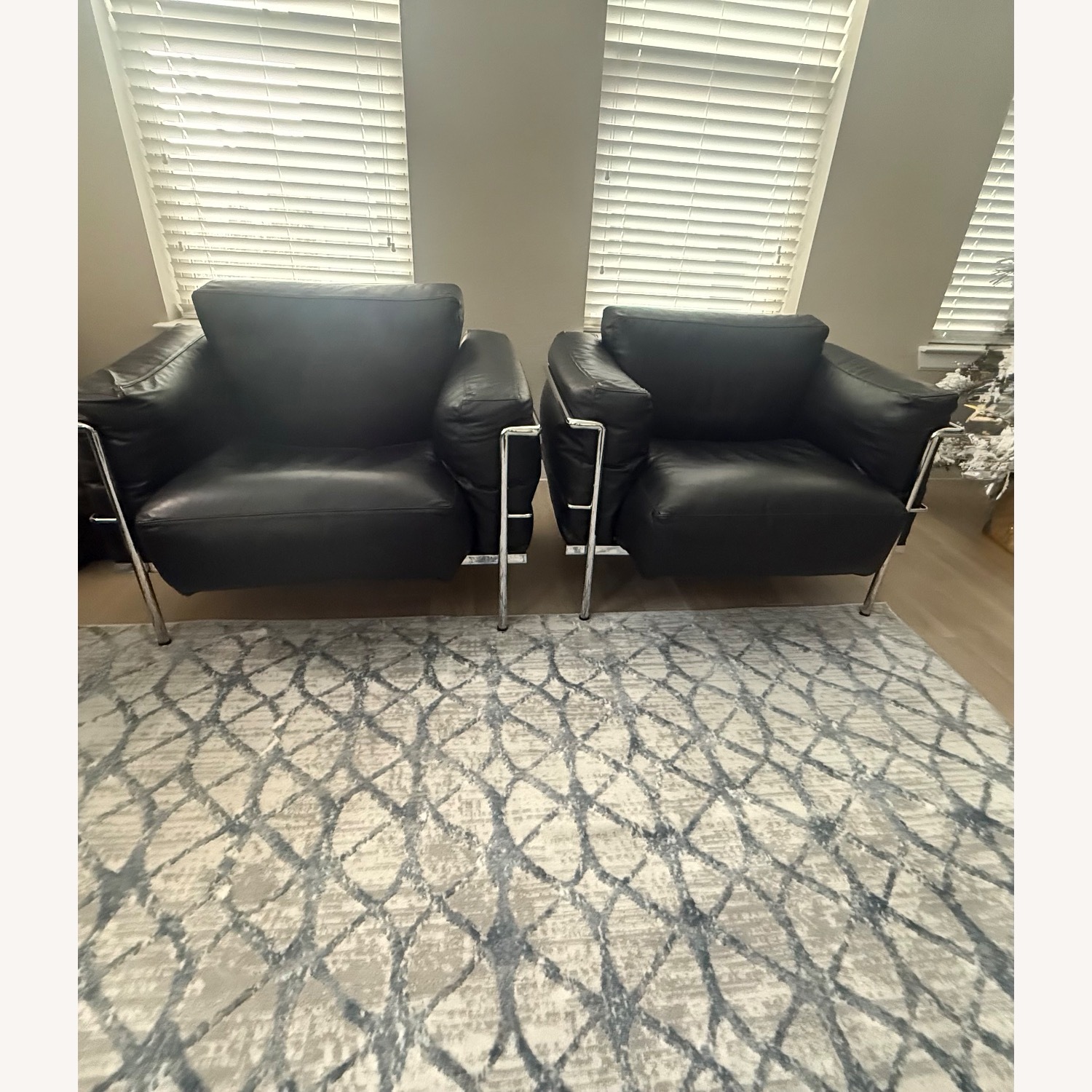 Gordon International Black Leather Armchair - image-1