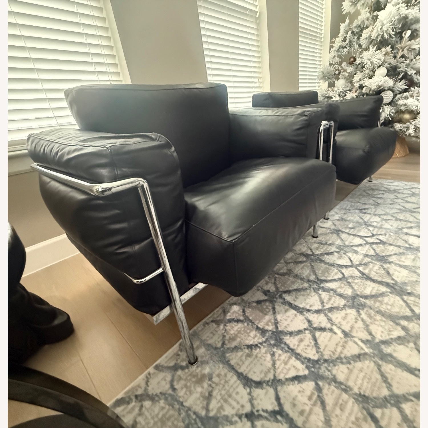 Gordon International Black Leather Armchair - image-2