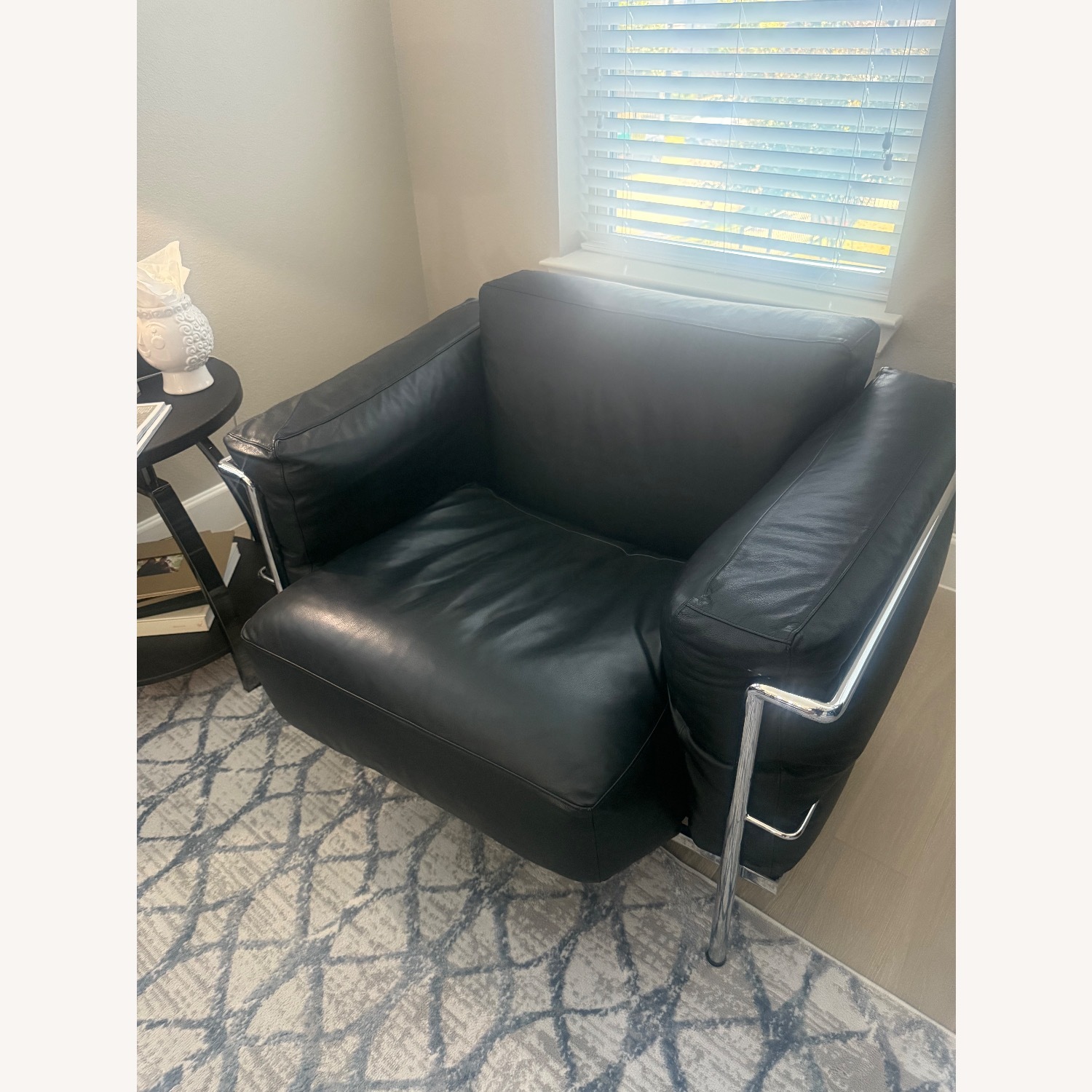 Gordon International Black Leather Armchair - image-7