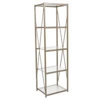 Glass Four Tier Bookcase