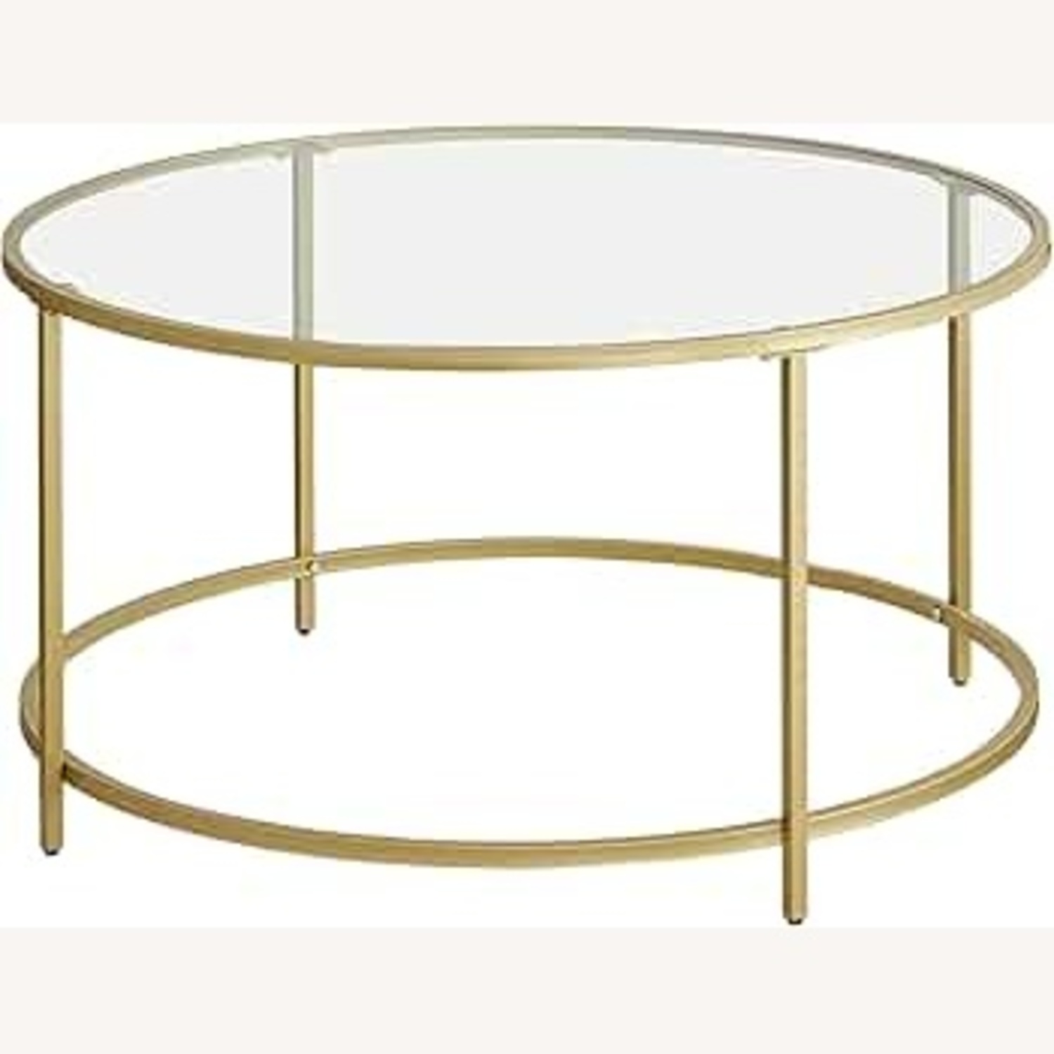 Amazon Glass and Gold Coffee Table - image-4