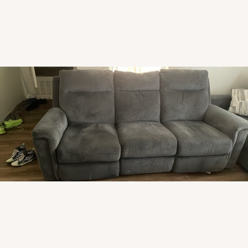 Used Signature Design Light Gray 2 Piece Sectional for sale on AptDeco