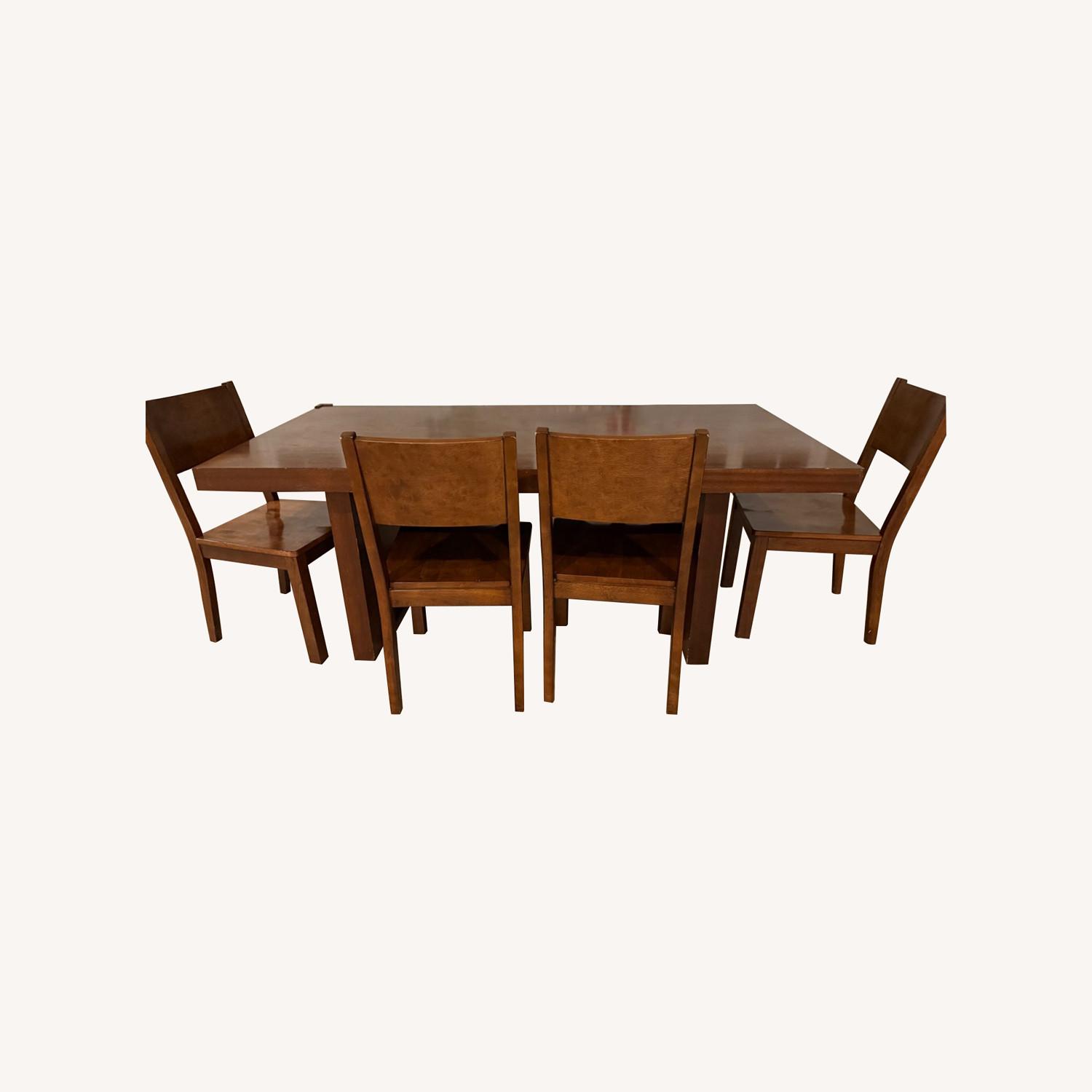 Star Furniture Dark Brown Mango Wood Dining Set - image-0