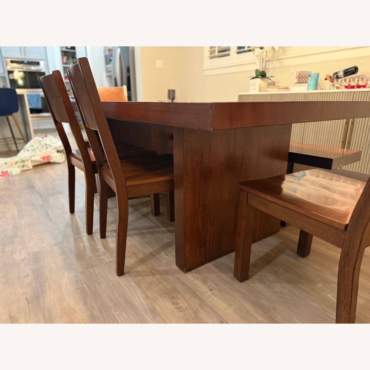 Star Furniture Dark Brown Mango Wood Dining Set - image-4