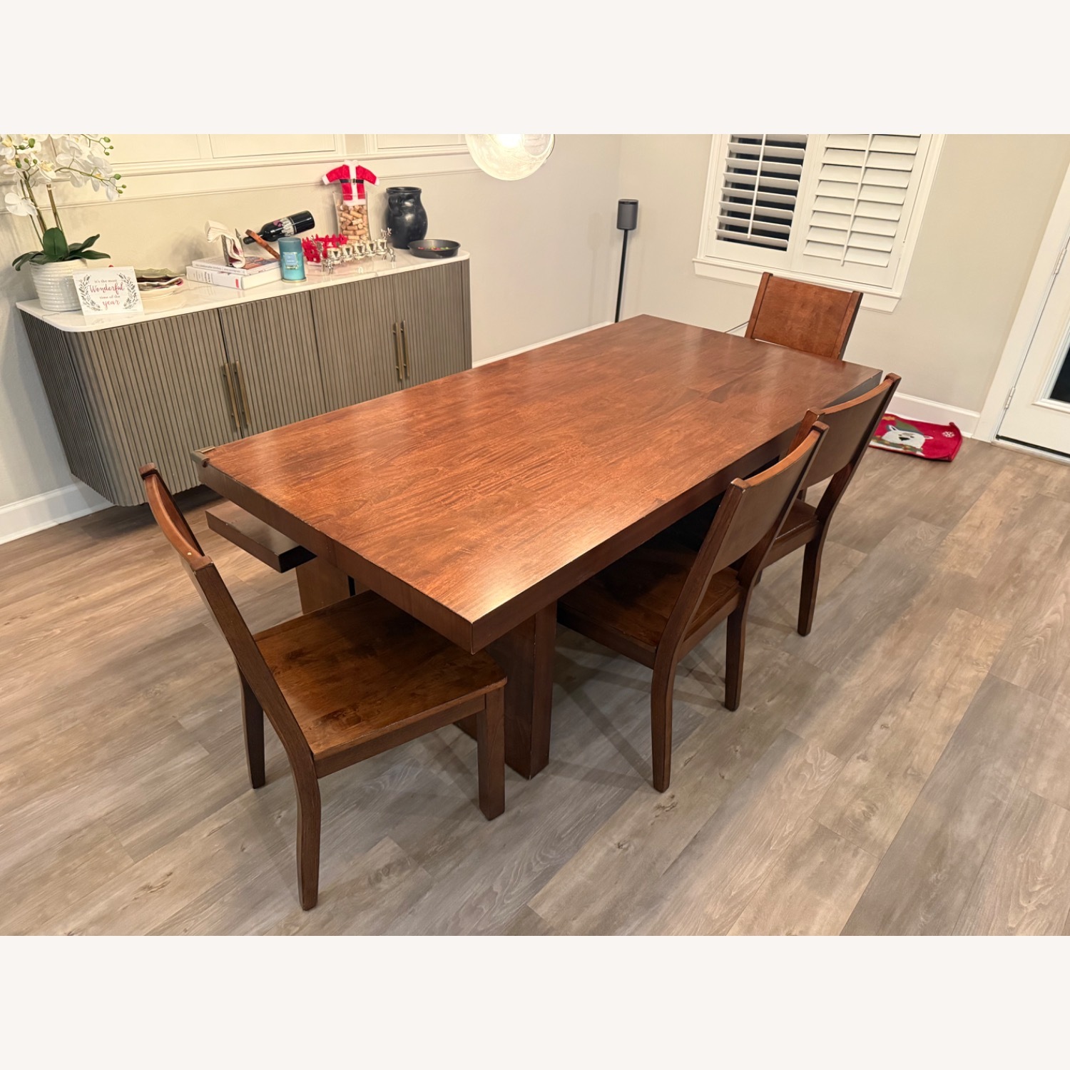 Star Furniture Dark Brown Mango Wood Dining Set - image-1