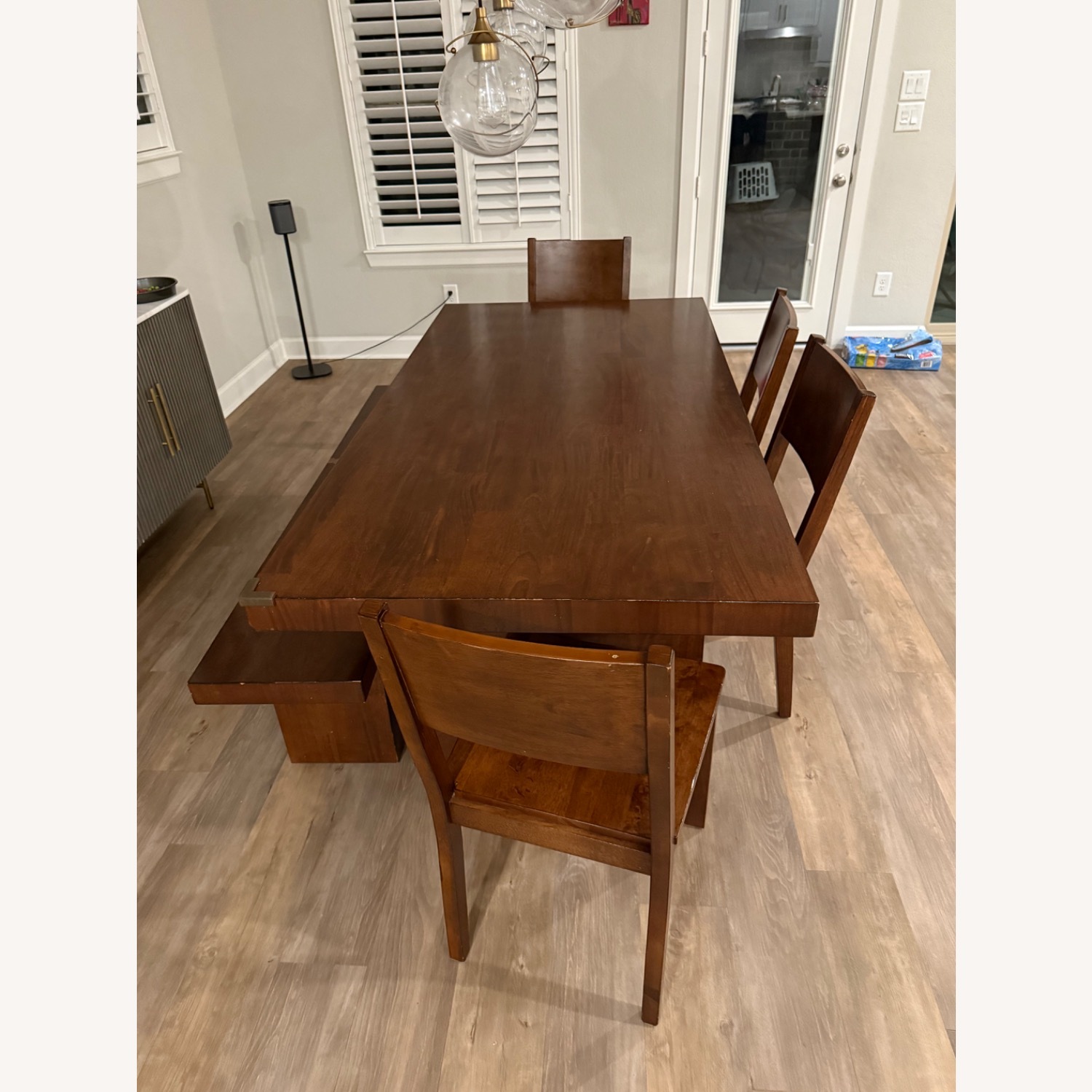 Star Furniture Dark Brown Mango Wood Dining Set - image-7