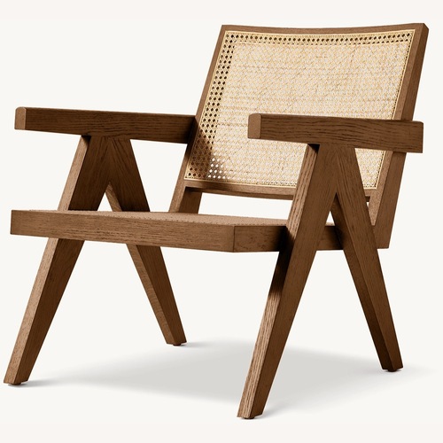 Used Restoration Hardware Jakob Cane Lounge Chair for sale on AptDeco