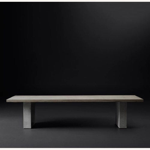 Used Restoration Hardware Concrete Pier Dining Table for sale on AptDeco