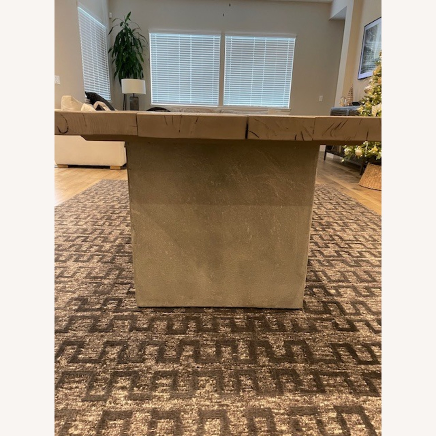 Restoration Hardware Concrete Pier Dining Table - image-9