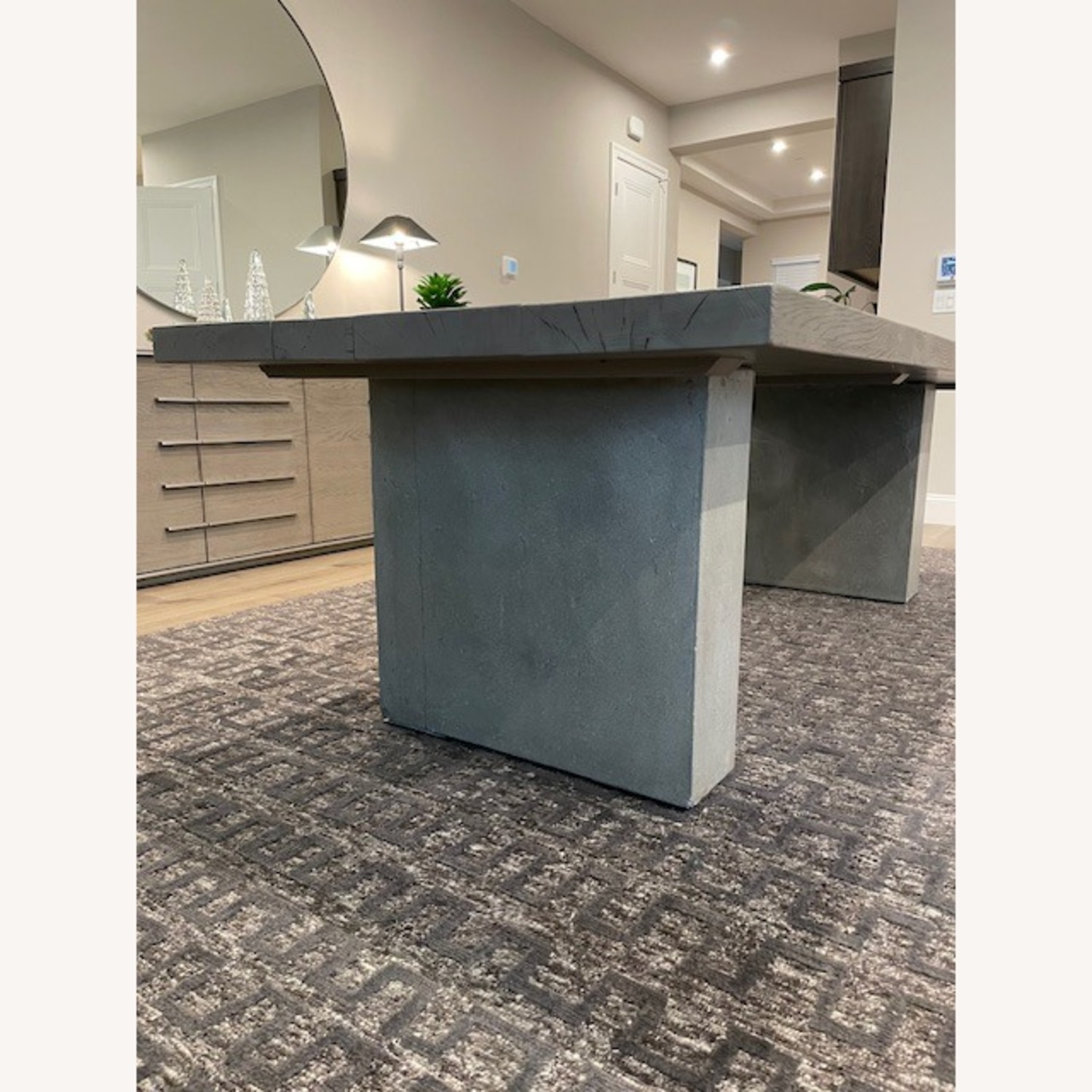Restoration Hardware Concrete Pier Dining Table - image-4