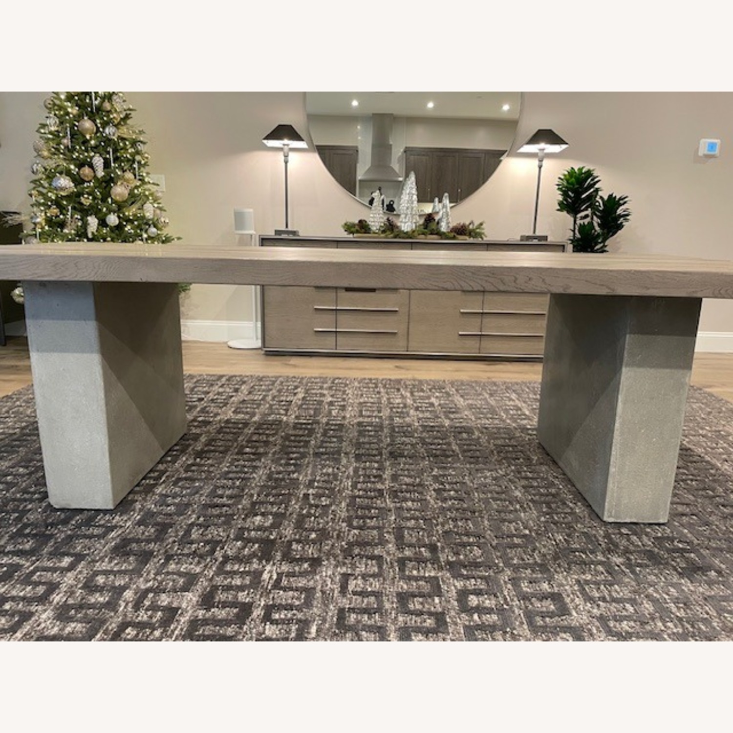 Restoration Hardware Concrete Pier Dining Table - image-1