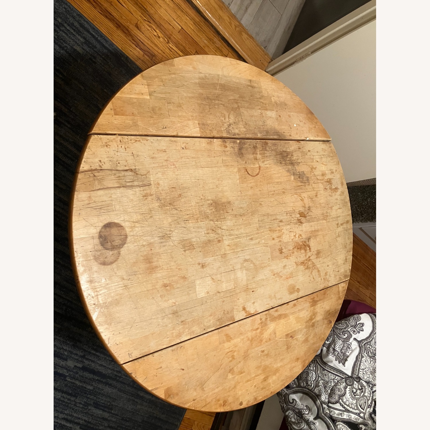 Round Dining Table with Folding Sides - image-5