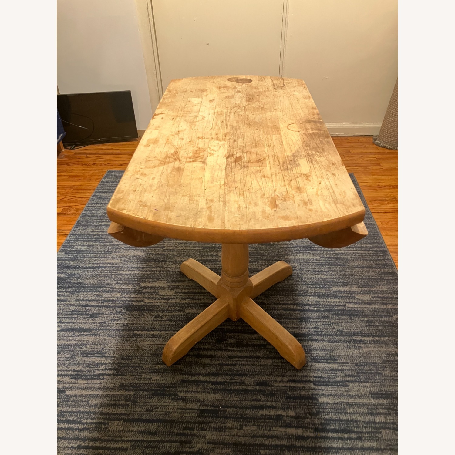 Round Dining Table with Folding Sides - image-2