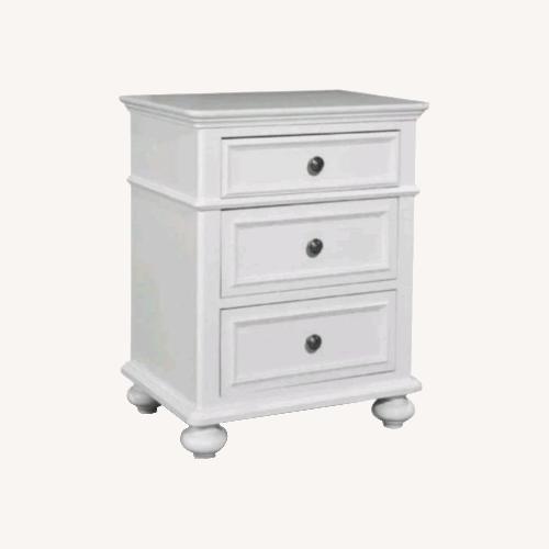 Used White Wood Nightstand for sale on AptDeco