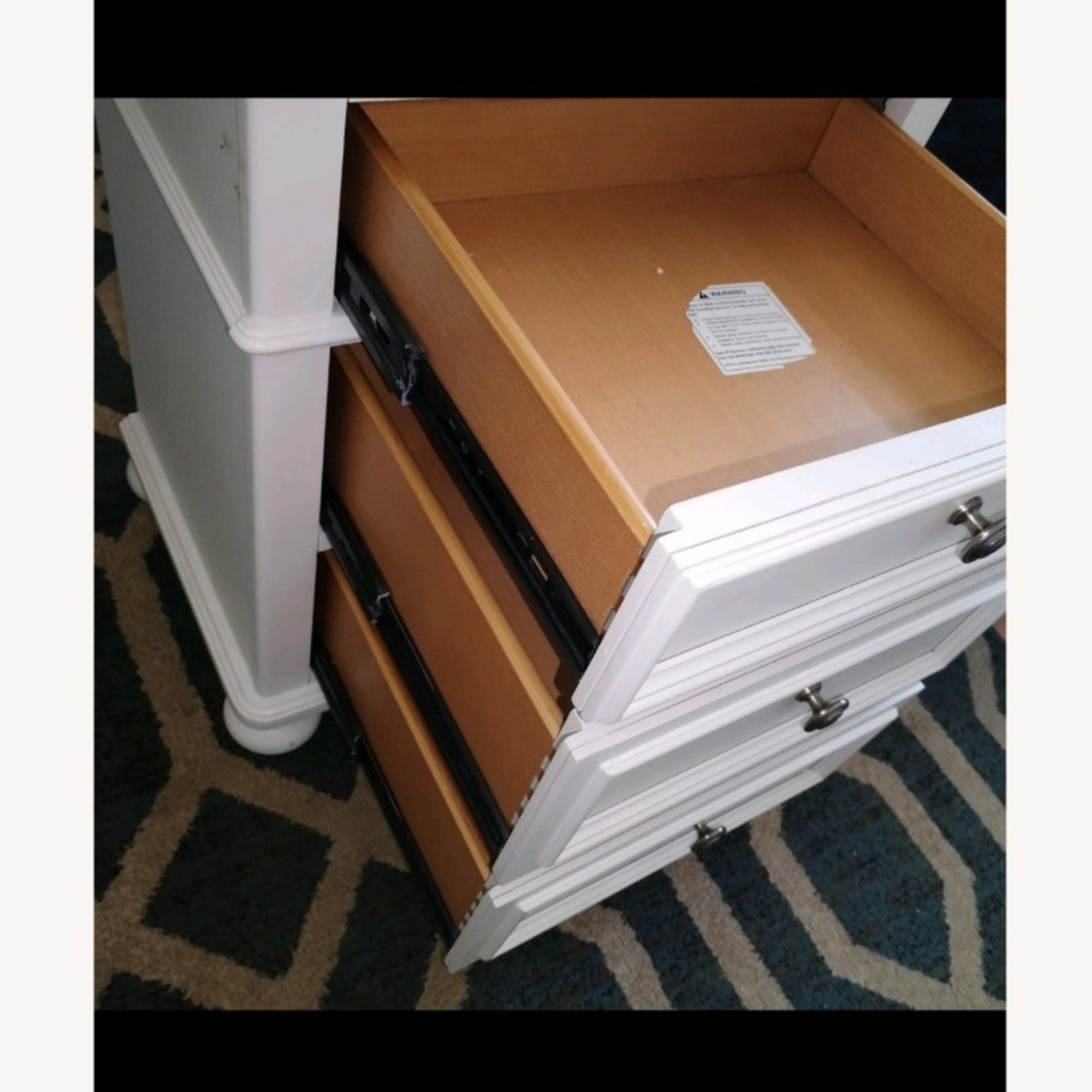 White Wood Nightstand - image-10