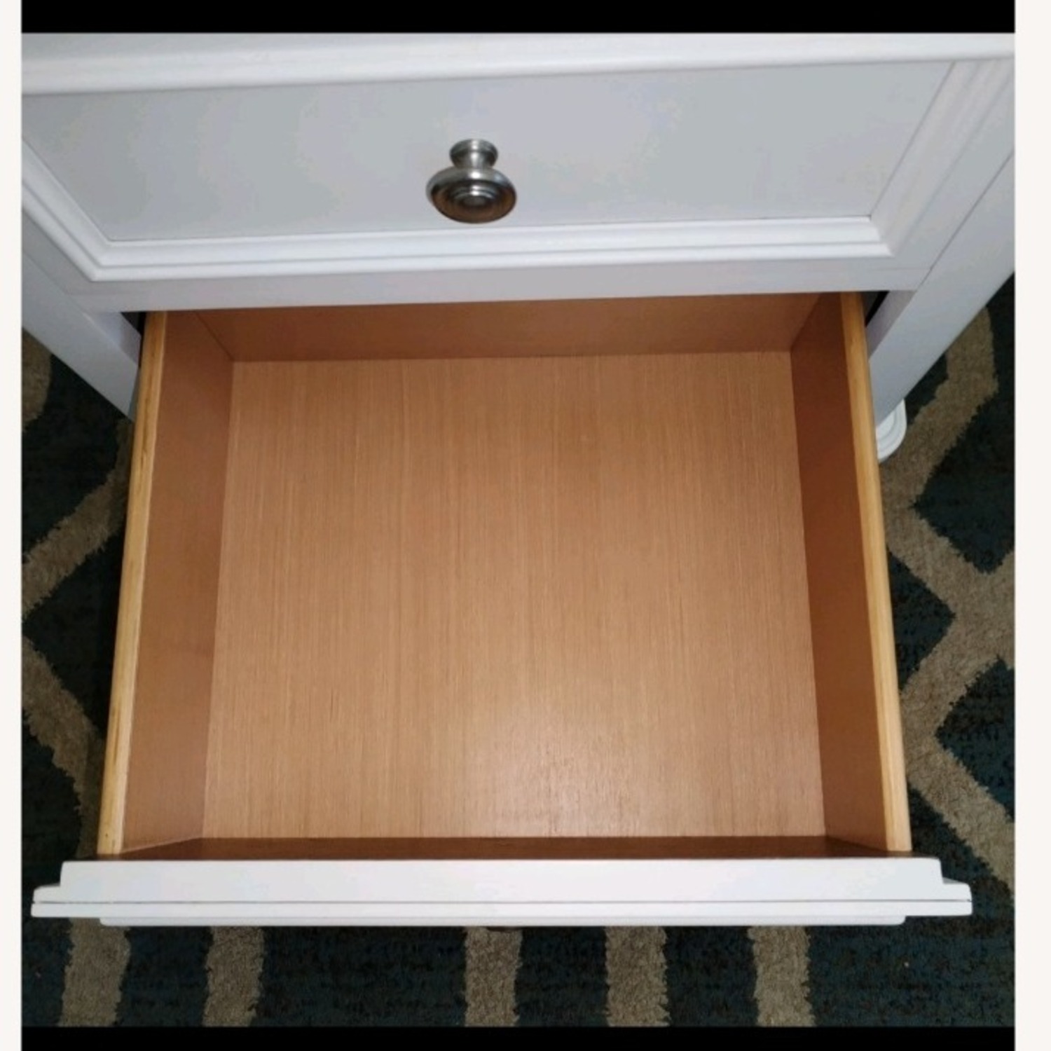 White Wood Nightstand - image-8