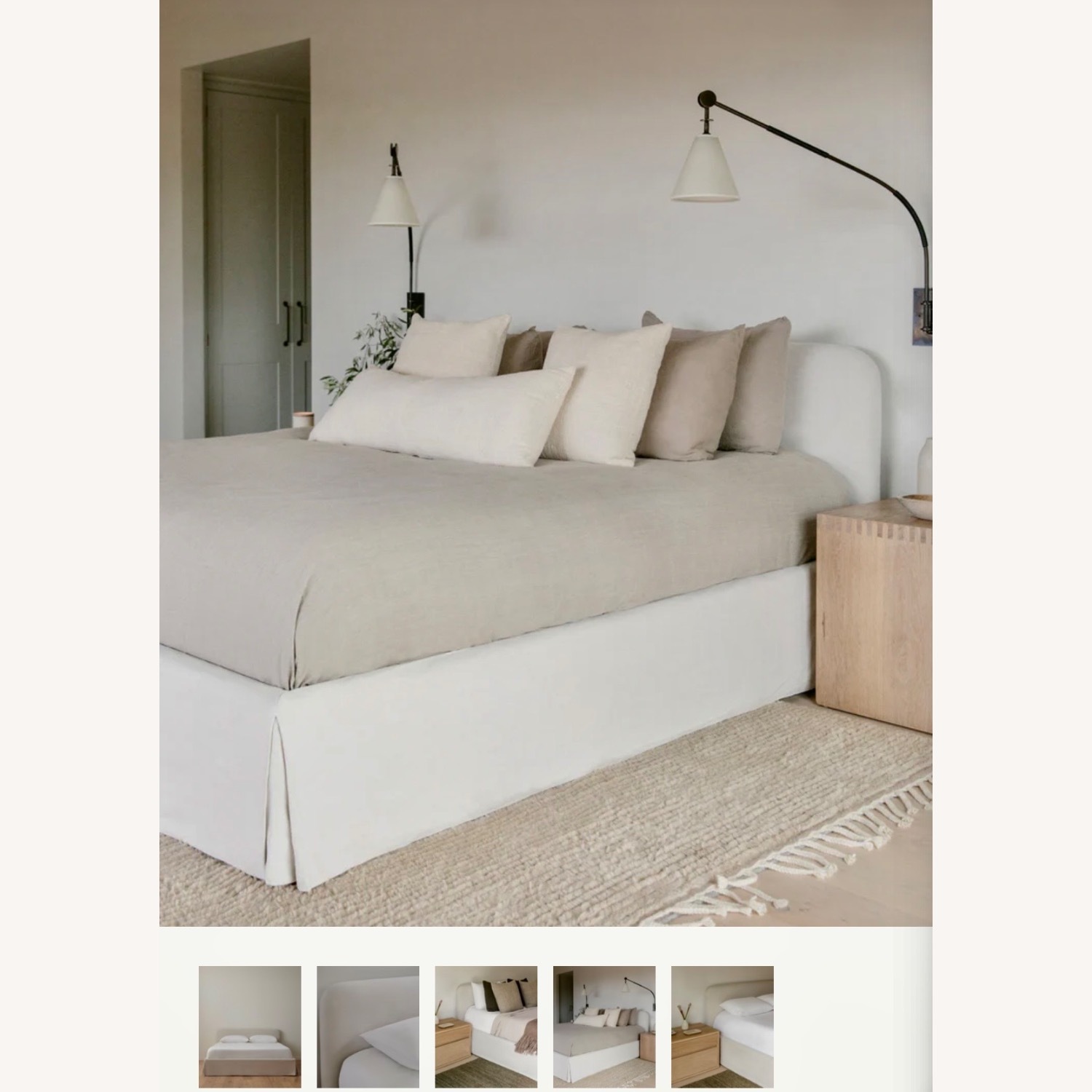 Jenni Kayne Queen Cove Bed Natural Linen - image-4