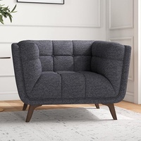 Amazon Gray Fabric Lounge Chair