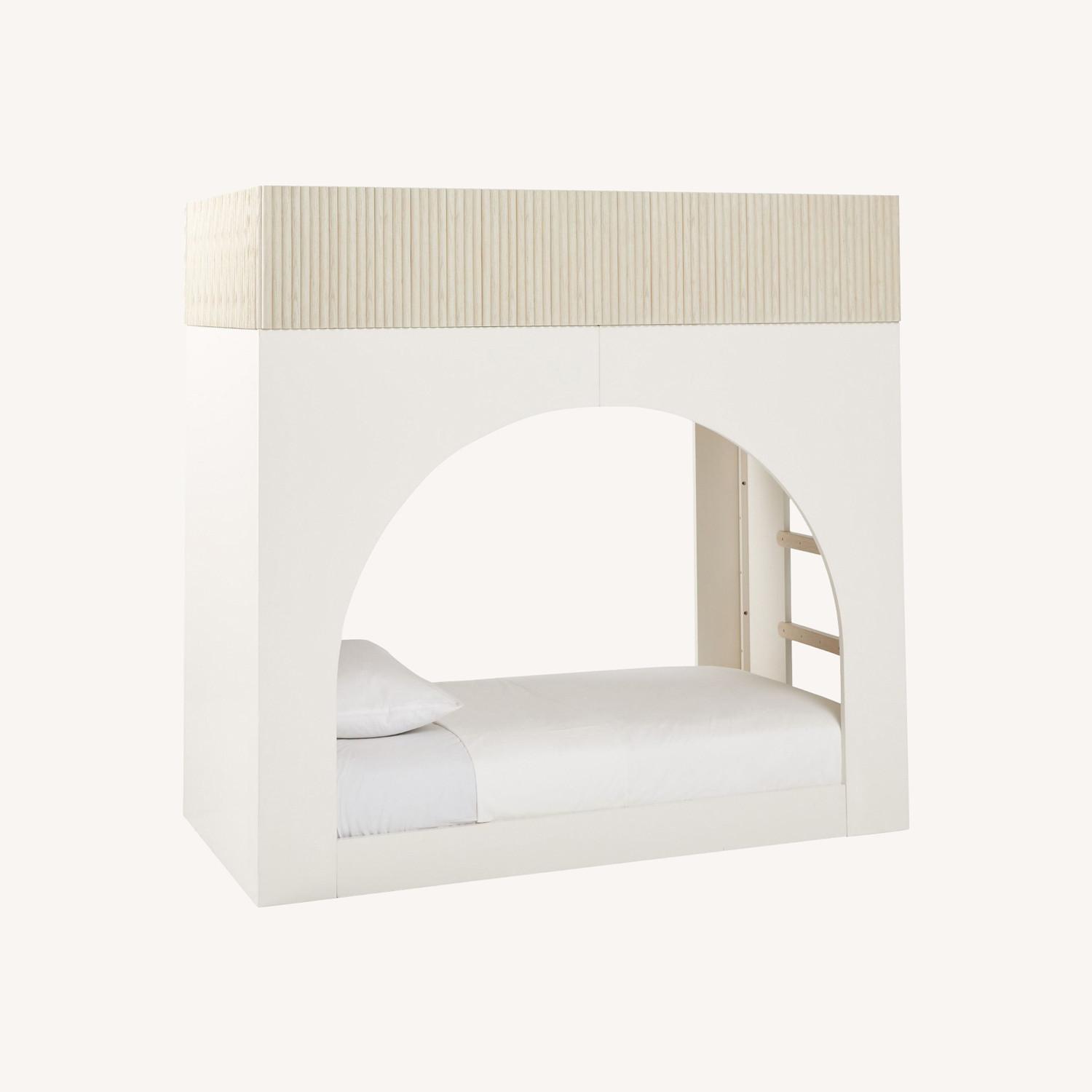 West Elm Kids Natural Wood Bunk Bed - image-0