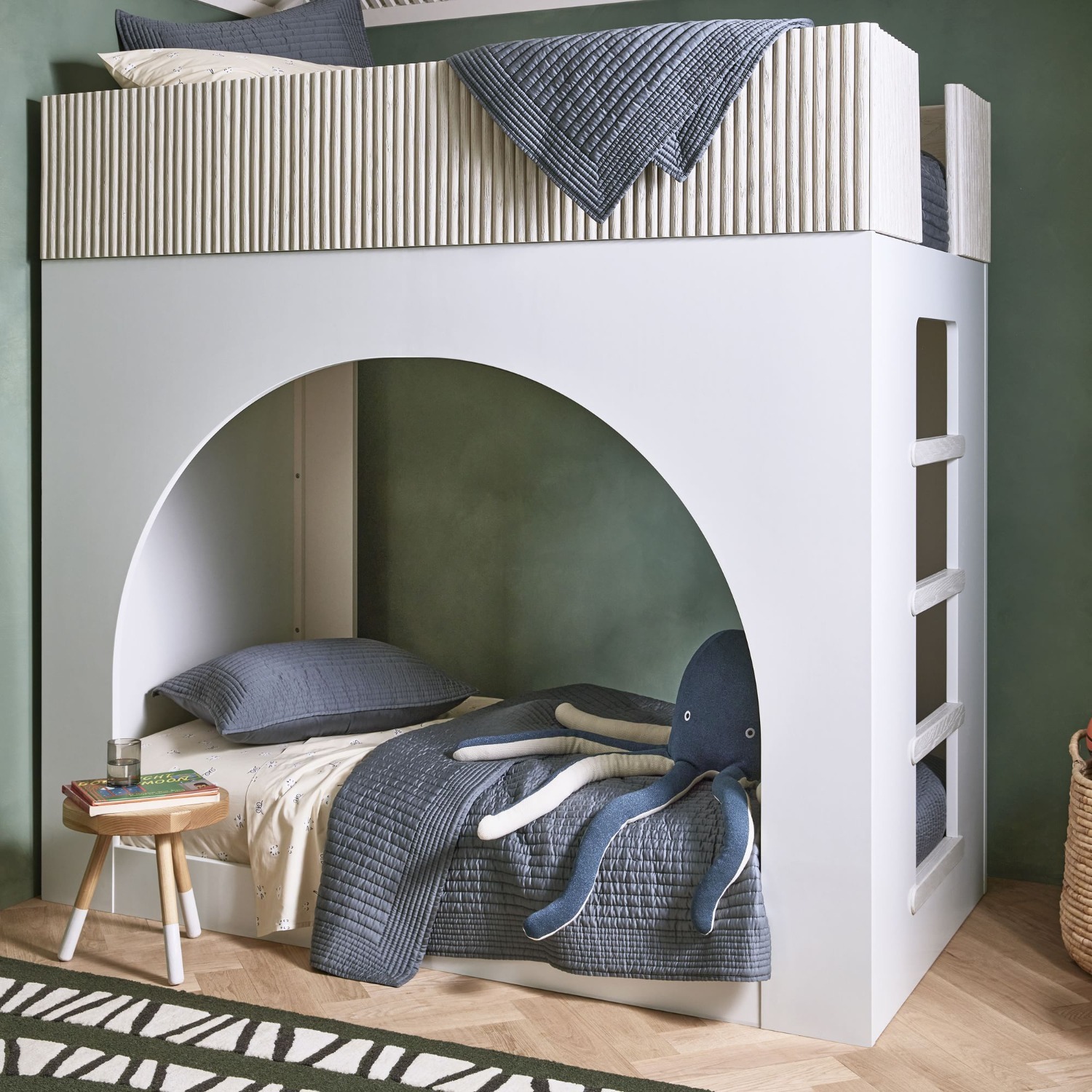 West Elm Kids Natural Wood Bunk Bed - image-2