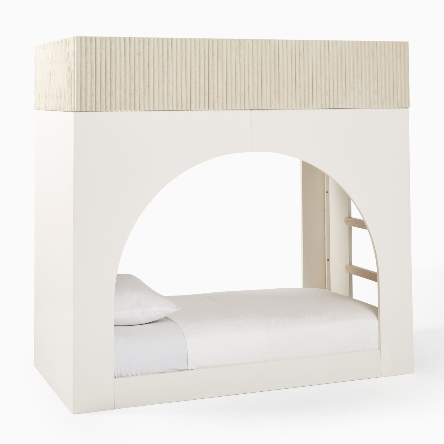 West Elm Kids Natural Wood Bunk Bed - image-1