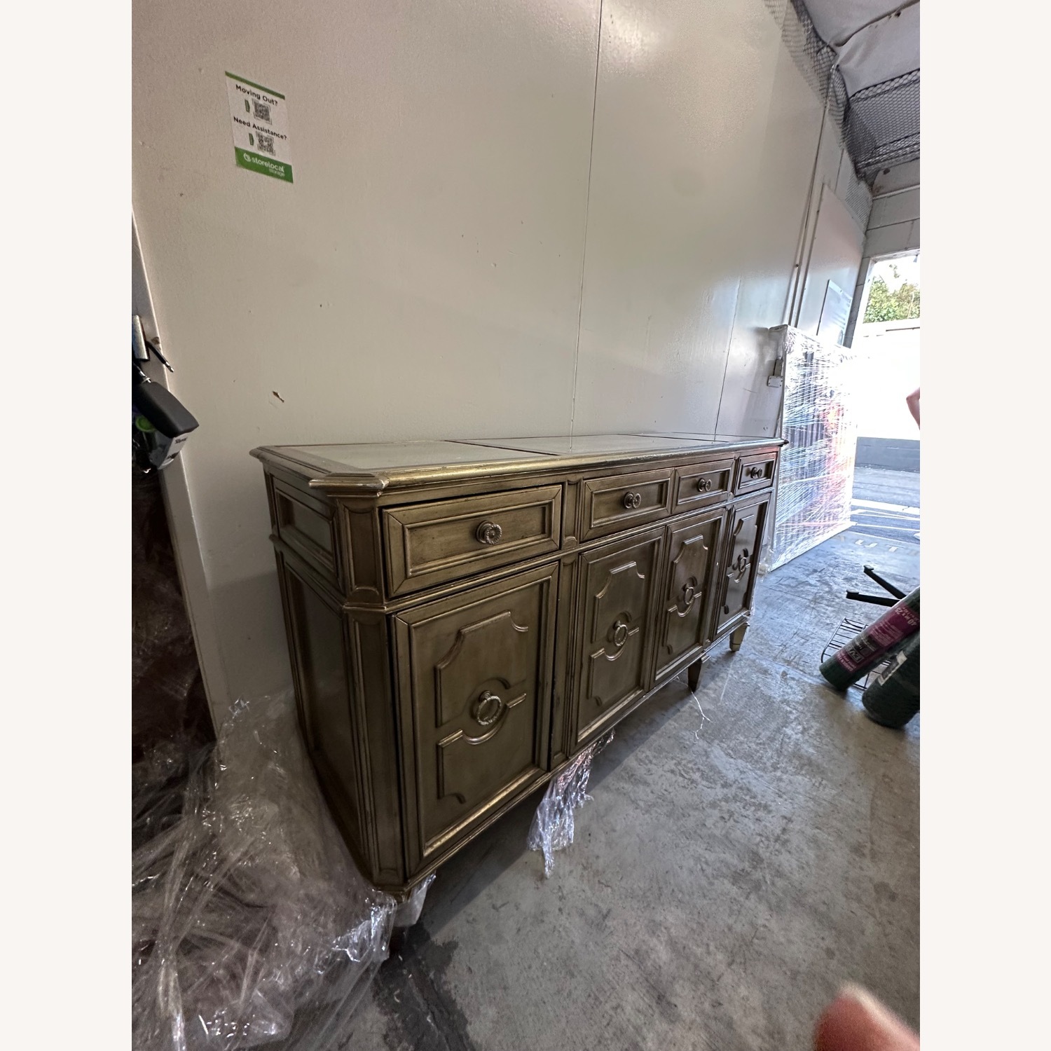 Z Gallerie Palais Gold Wood Sideboard - image-1