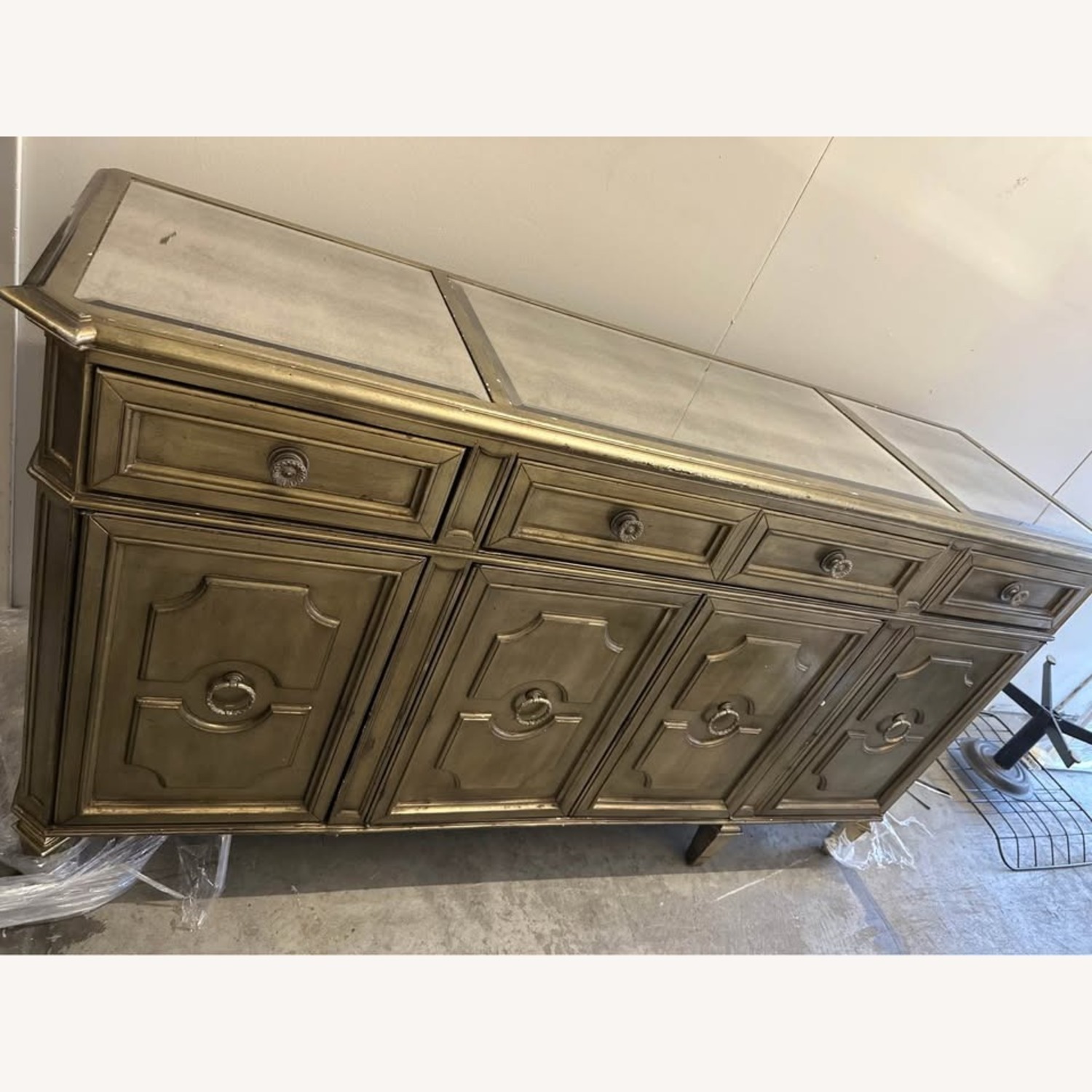 Z Gallerie Palais Gold Wood Sideboard - image-7