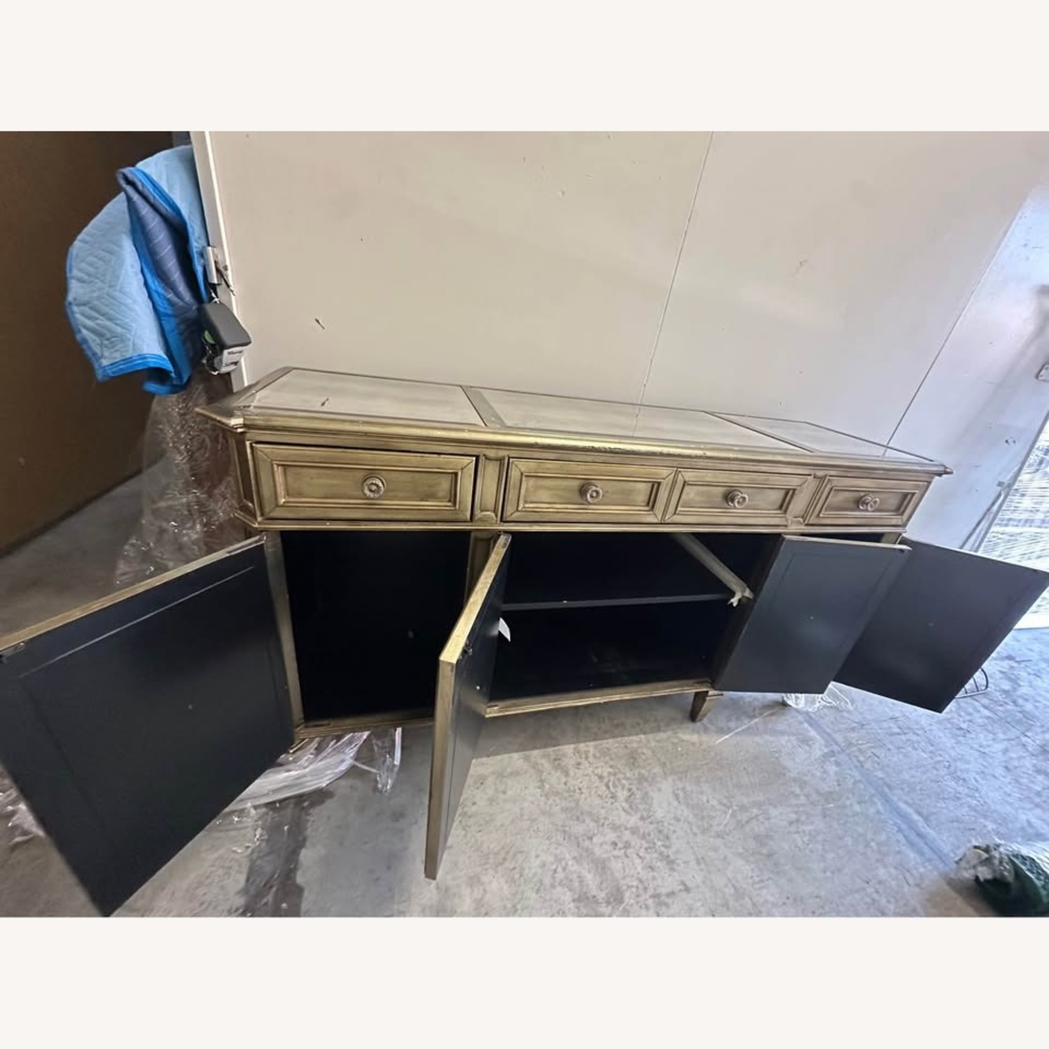 Z Gallerie Palais Gold Wood Sideboard - image-8