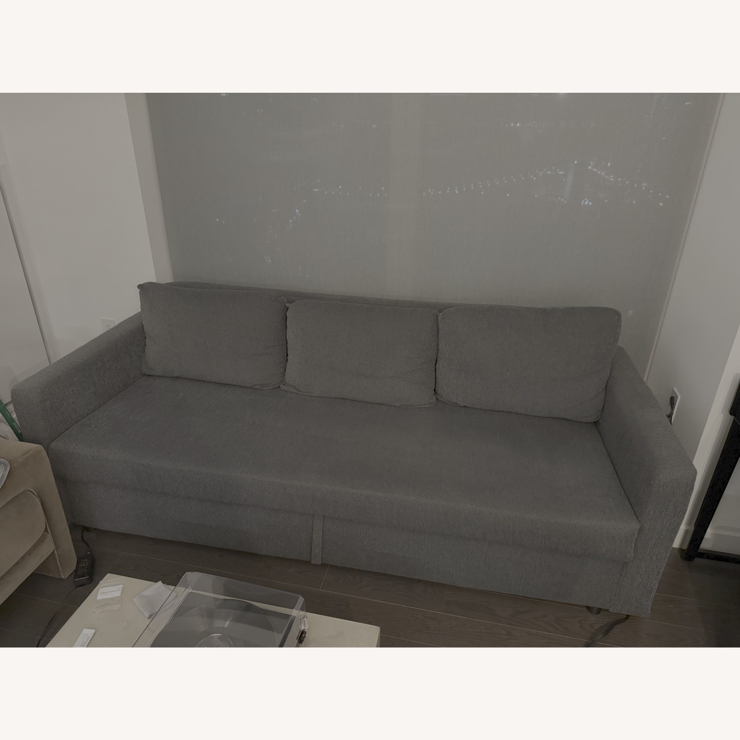 IKEA FRIHETEN Sleeper Sofa Skiftebo Dark Gray - image-1