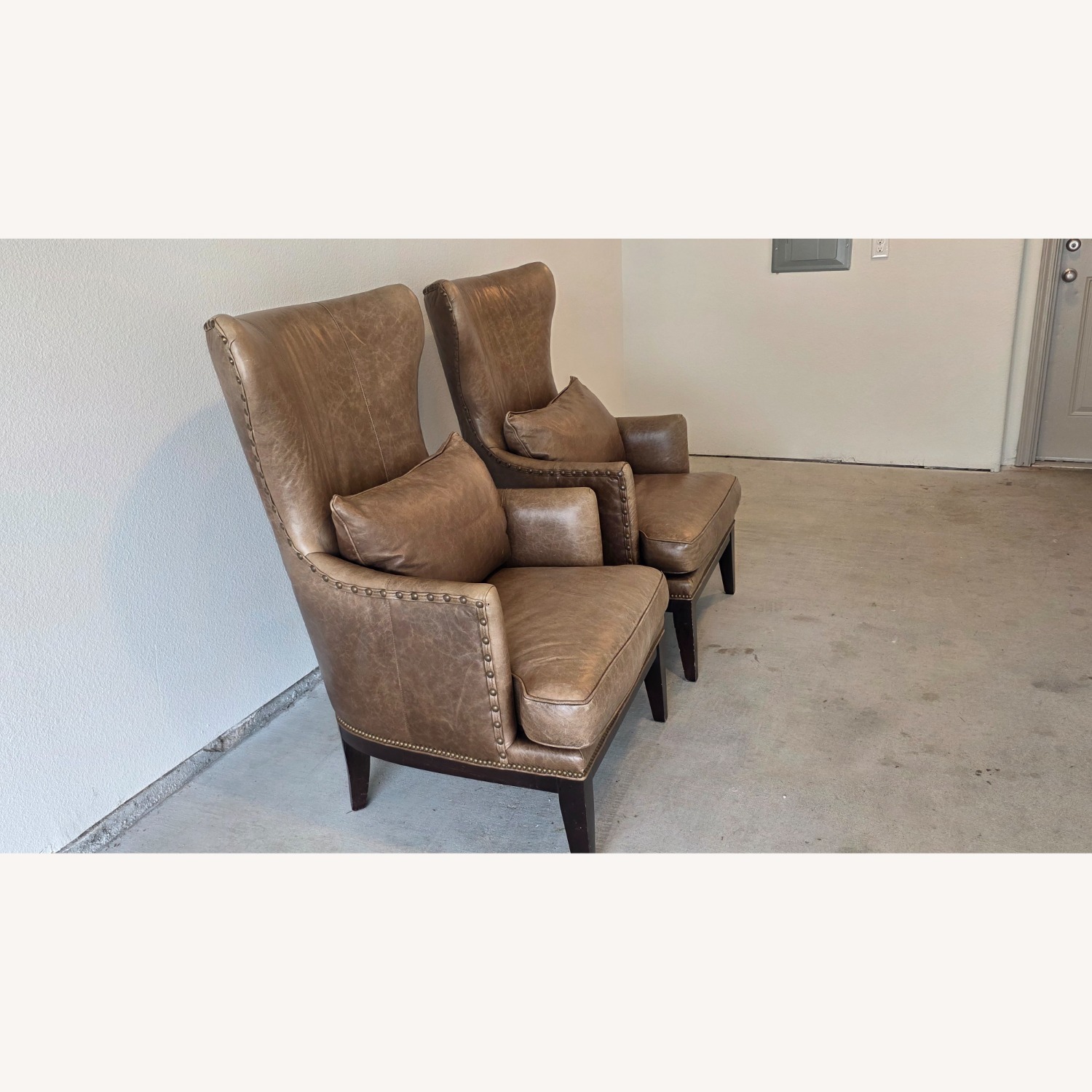 Bradington-Young Taraval Leather Wingback Chair - image-3