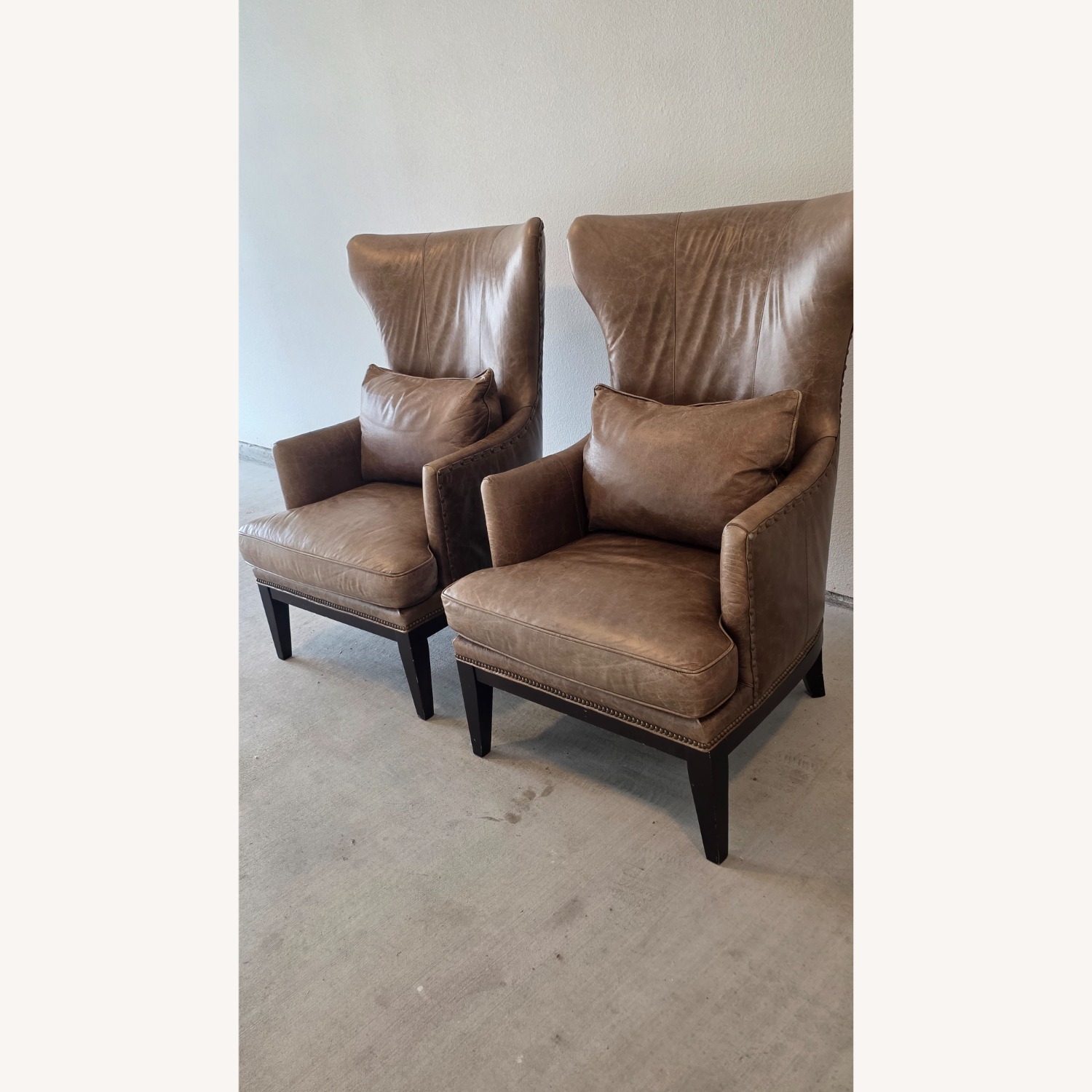 Bradington-Young Taraval Leather Wingback Chair - image-4