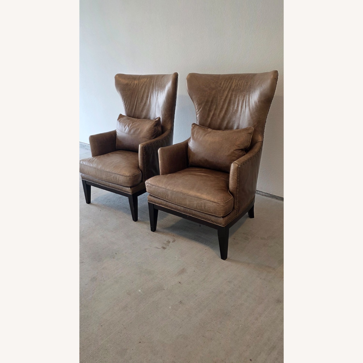 Bradington-Young Taraval Leather Wingback Chair - image-6