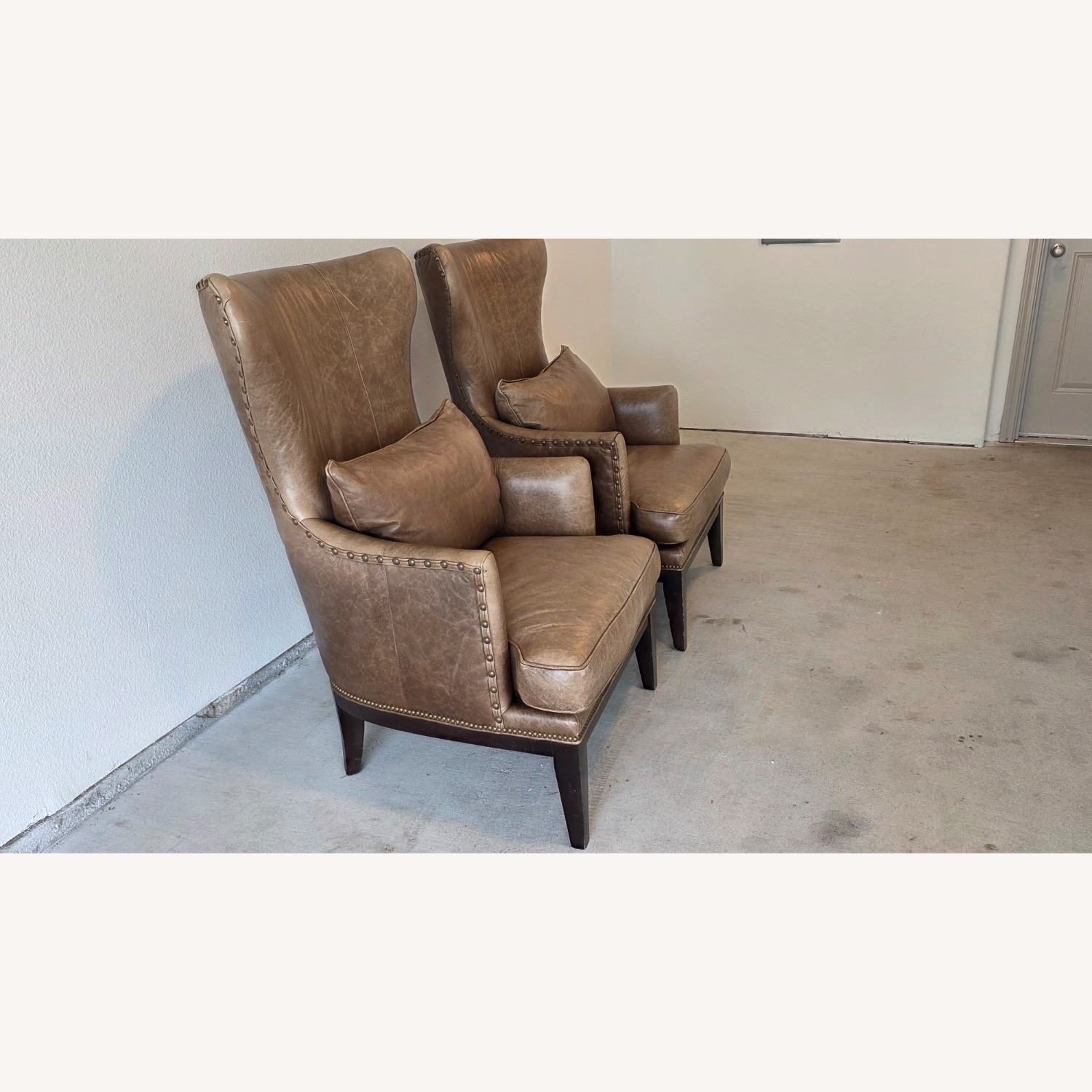 Bradington-Young Taraval Leather Wingback Chair - image-5