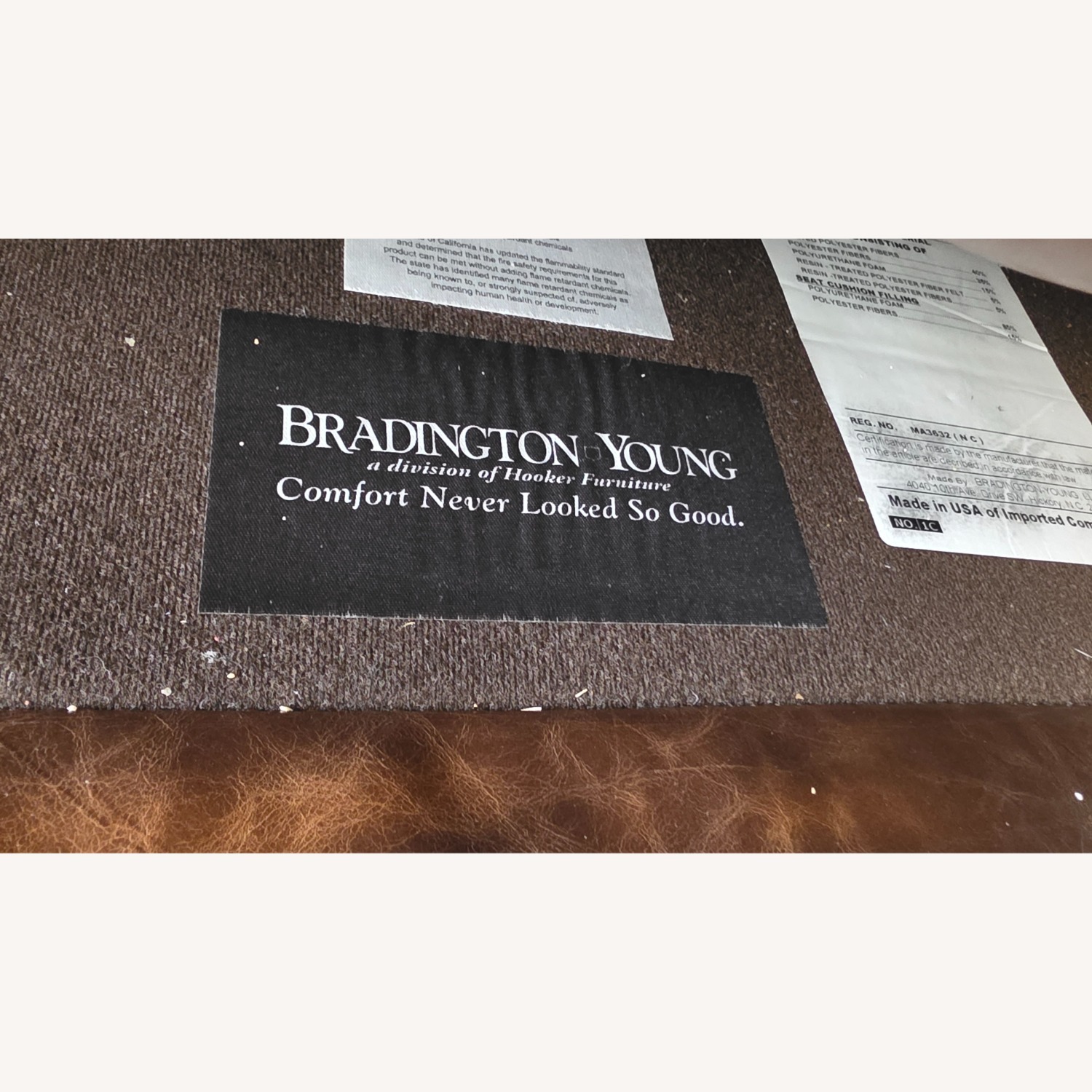 Bradington-Young Taraval Leather Wingback Chair - image-7