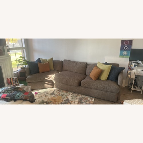 Used Couch with Cuddler for sale on AptDeco