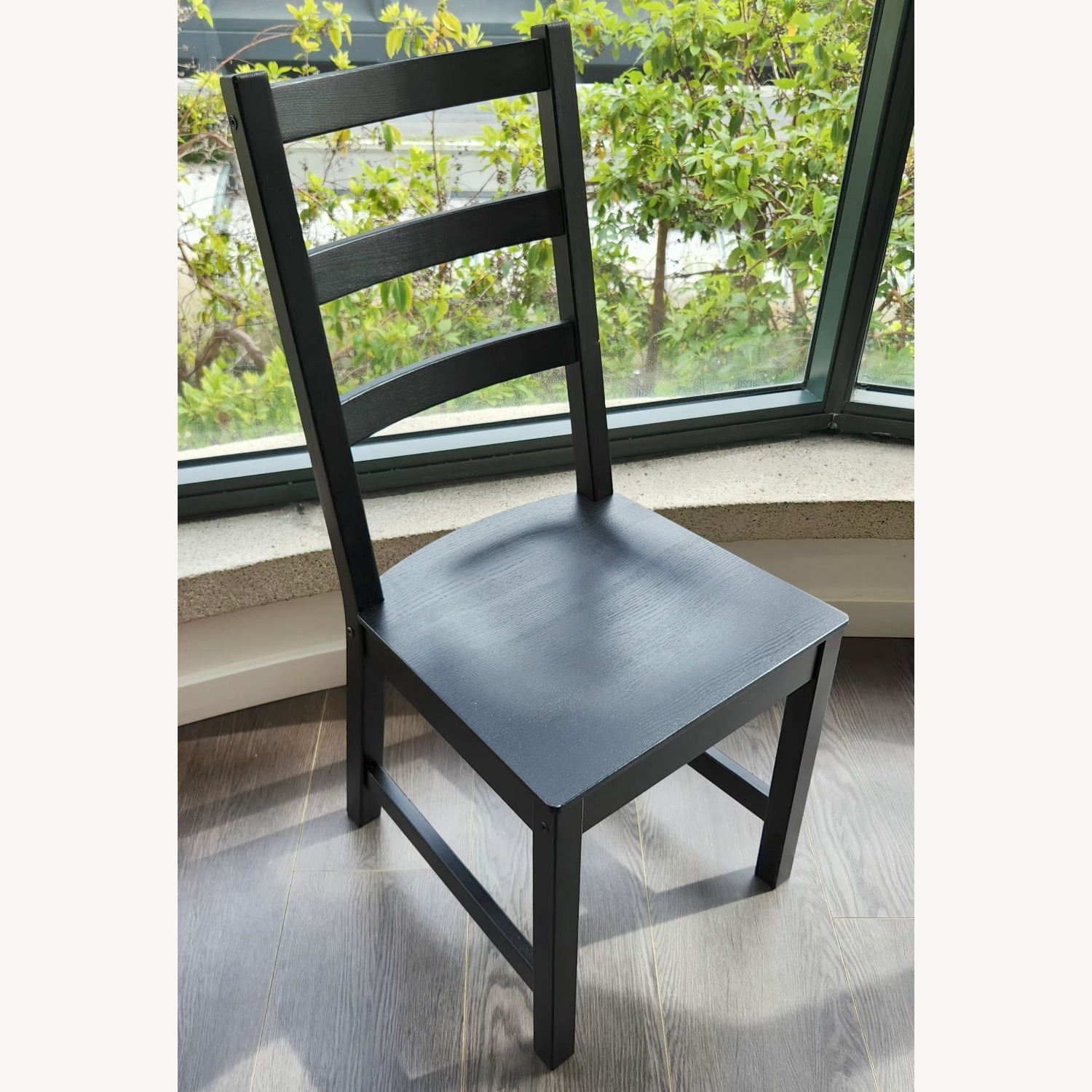 IKEA Black Dining Chairs - image-1