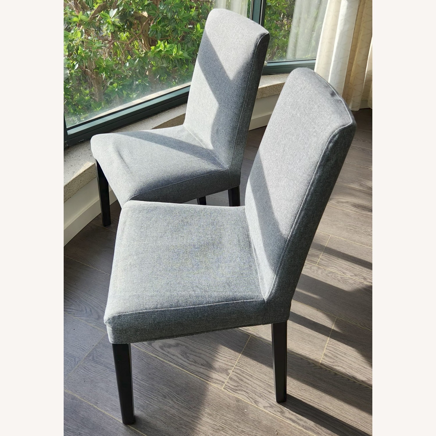 IKEA Light Gray Dining Chairs - image-3