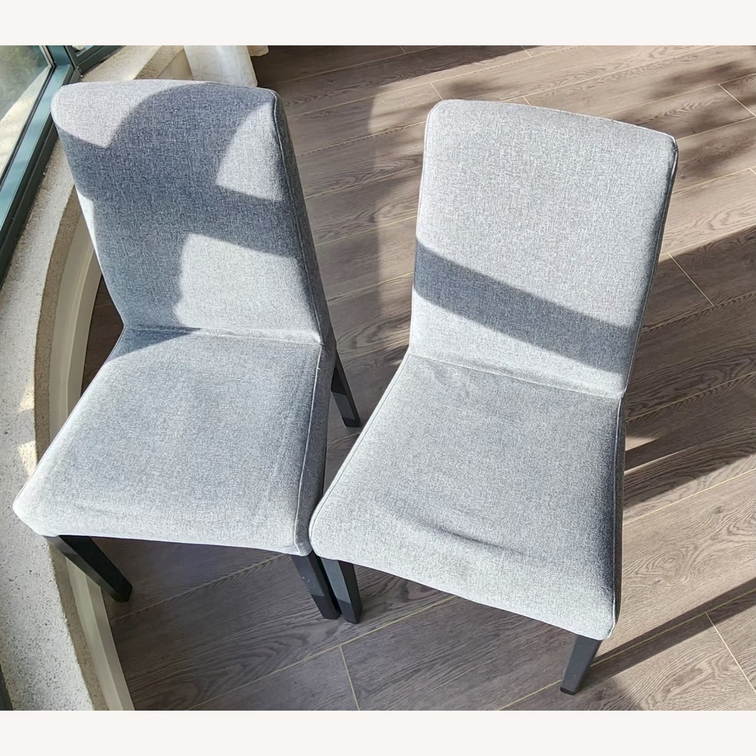 IKEA Light Gray Dining Chairs - image-1