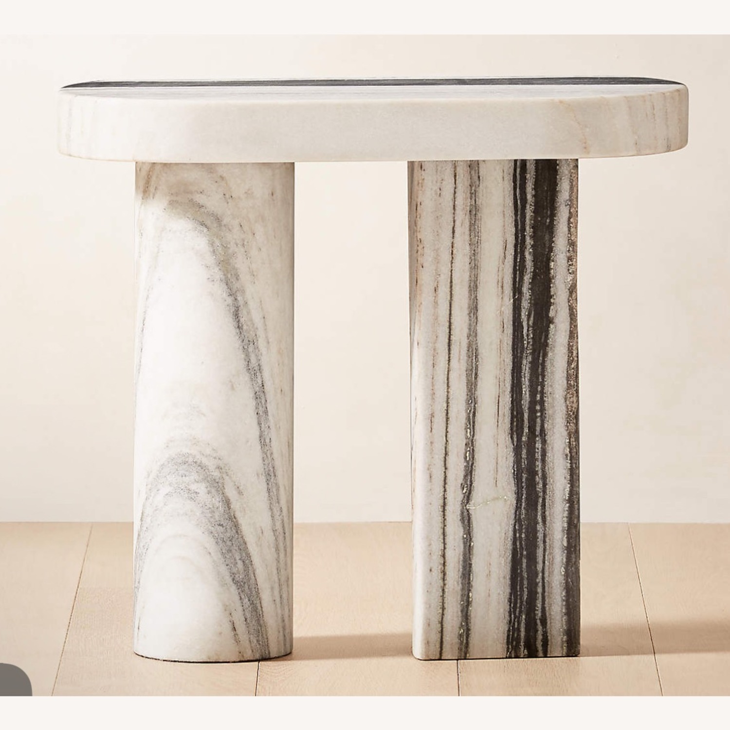 CB2 Marble Side Table - image-1