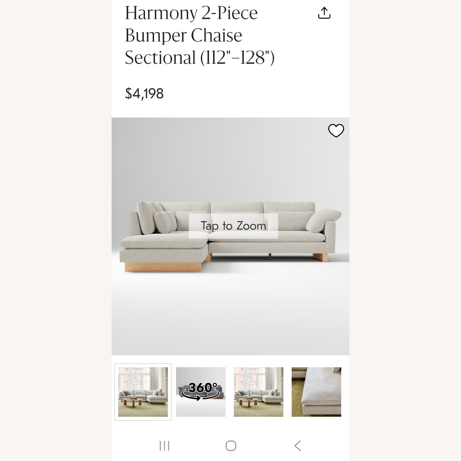 West Elm Harmony Blue Velvet 2 Piece Sectional - image-15