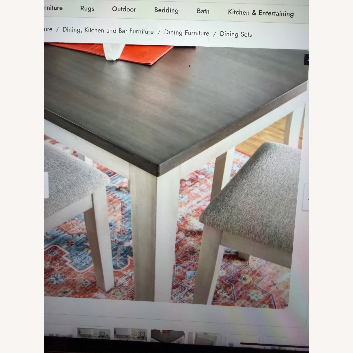 Linon Home Decor Mckee Light Gray Wood Dining Set - image-5