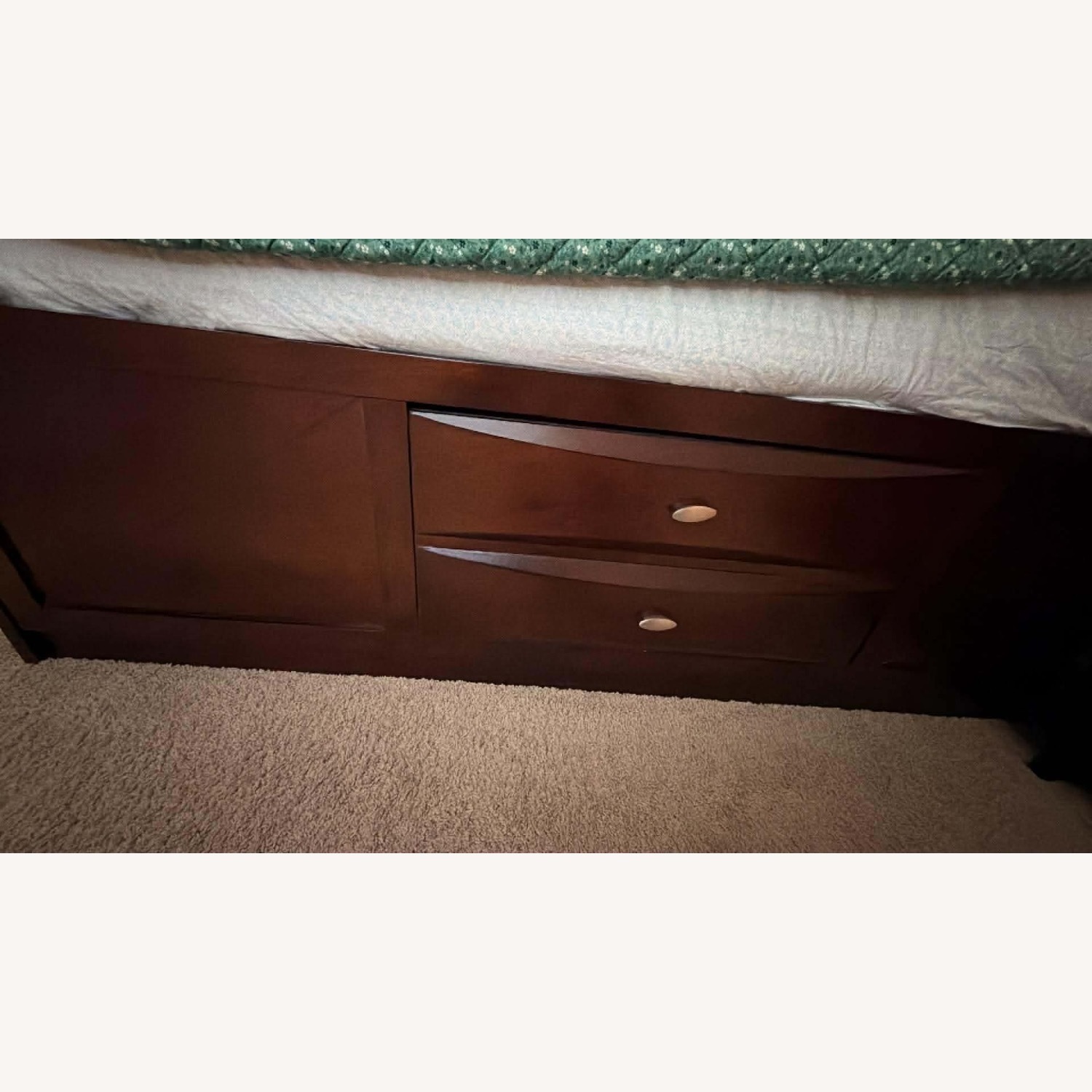 CrownMark Furniture Dark Brown Wood Queen Bed - image-2