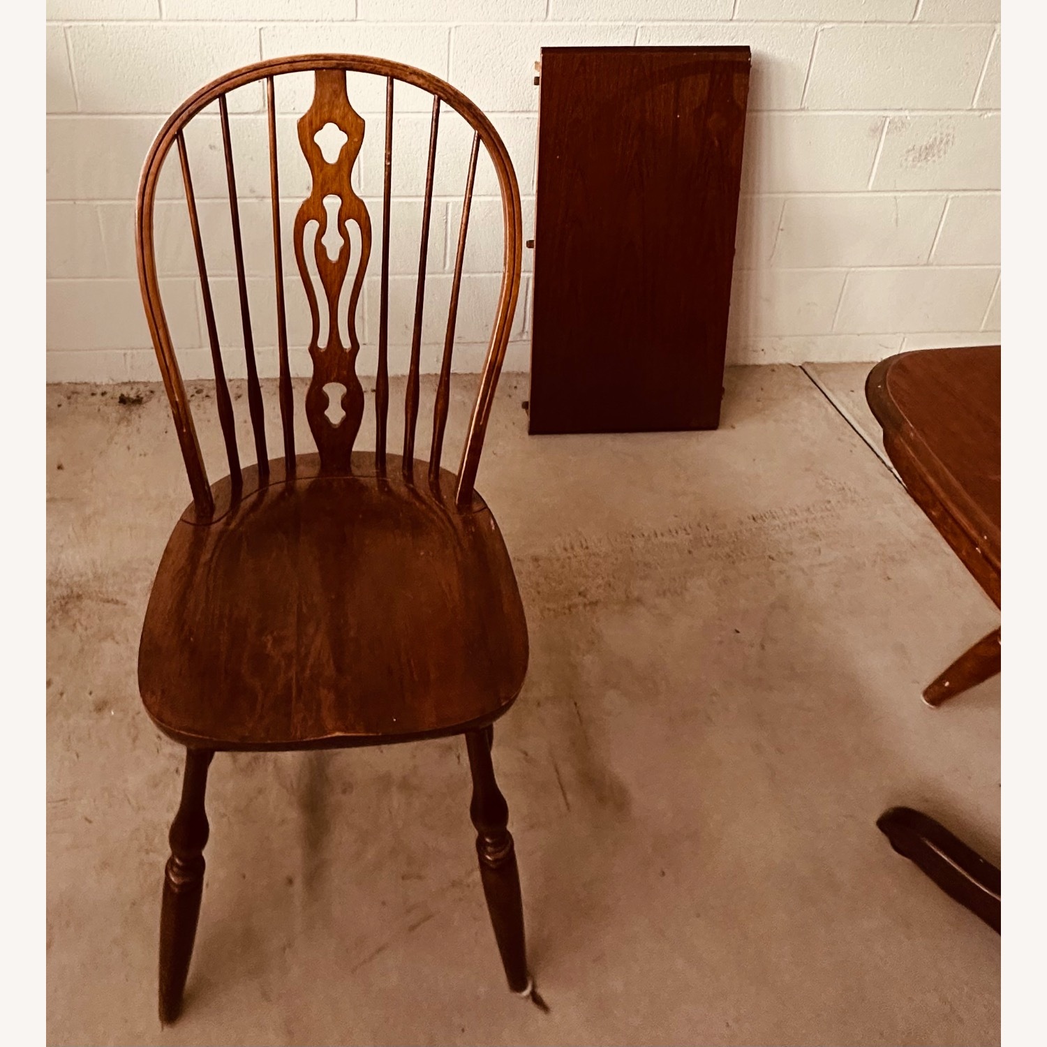 Dark Brown Wood Dining Table - image-1