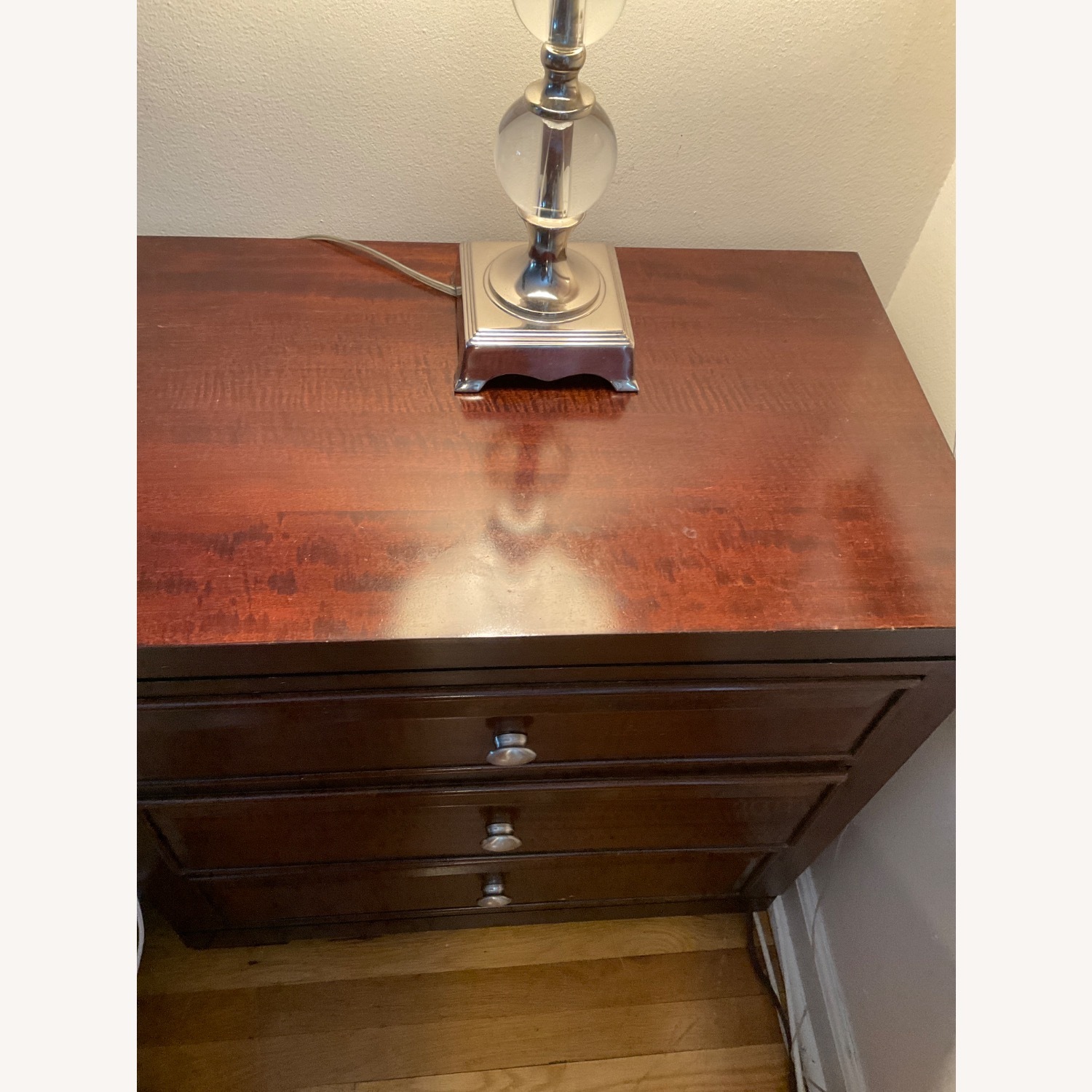 Raymour & Flanigan Dark Brown Wood Nightstands - image-5