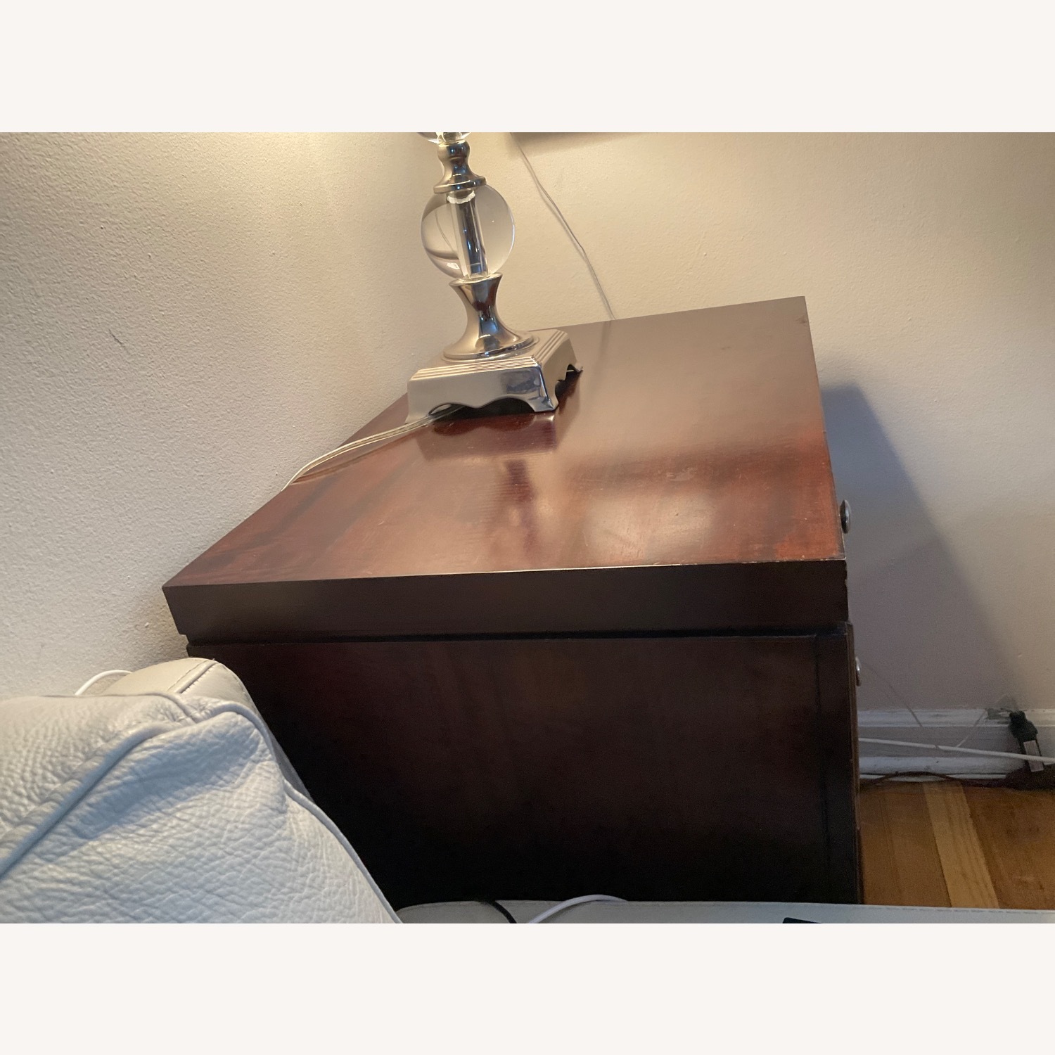 Raymour & Flanigan Dark Brown Wood Nightstands - image-4