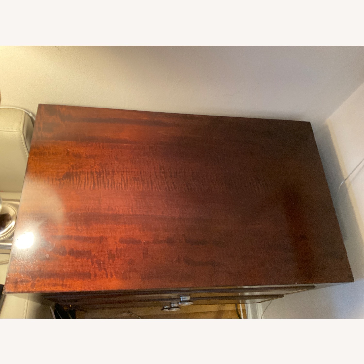 Raymour & Flanigan Dark Brown Wood Nightstands - image-1