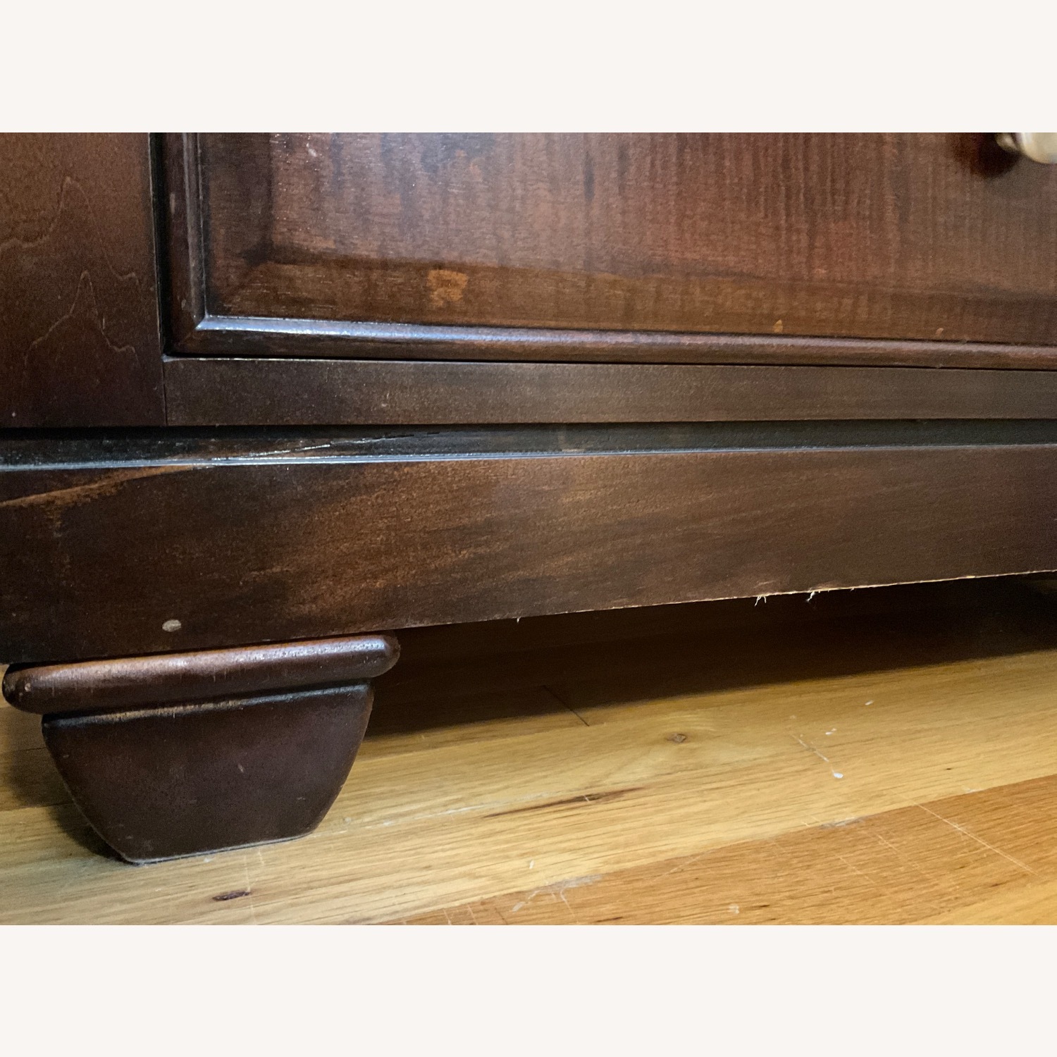 Raymour & Flanigan Dark Brown Wood Nightstands - image-3