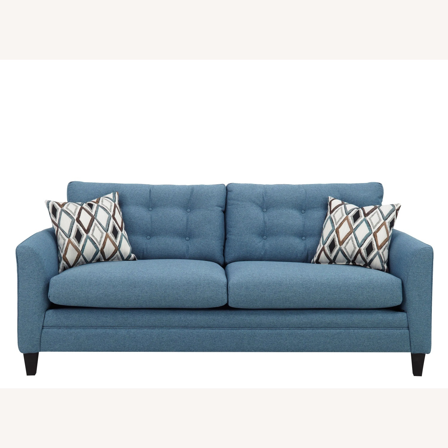 Raymour & Flanigan Wexler Blue Fabric 2 Seater Sofa - image-7